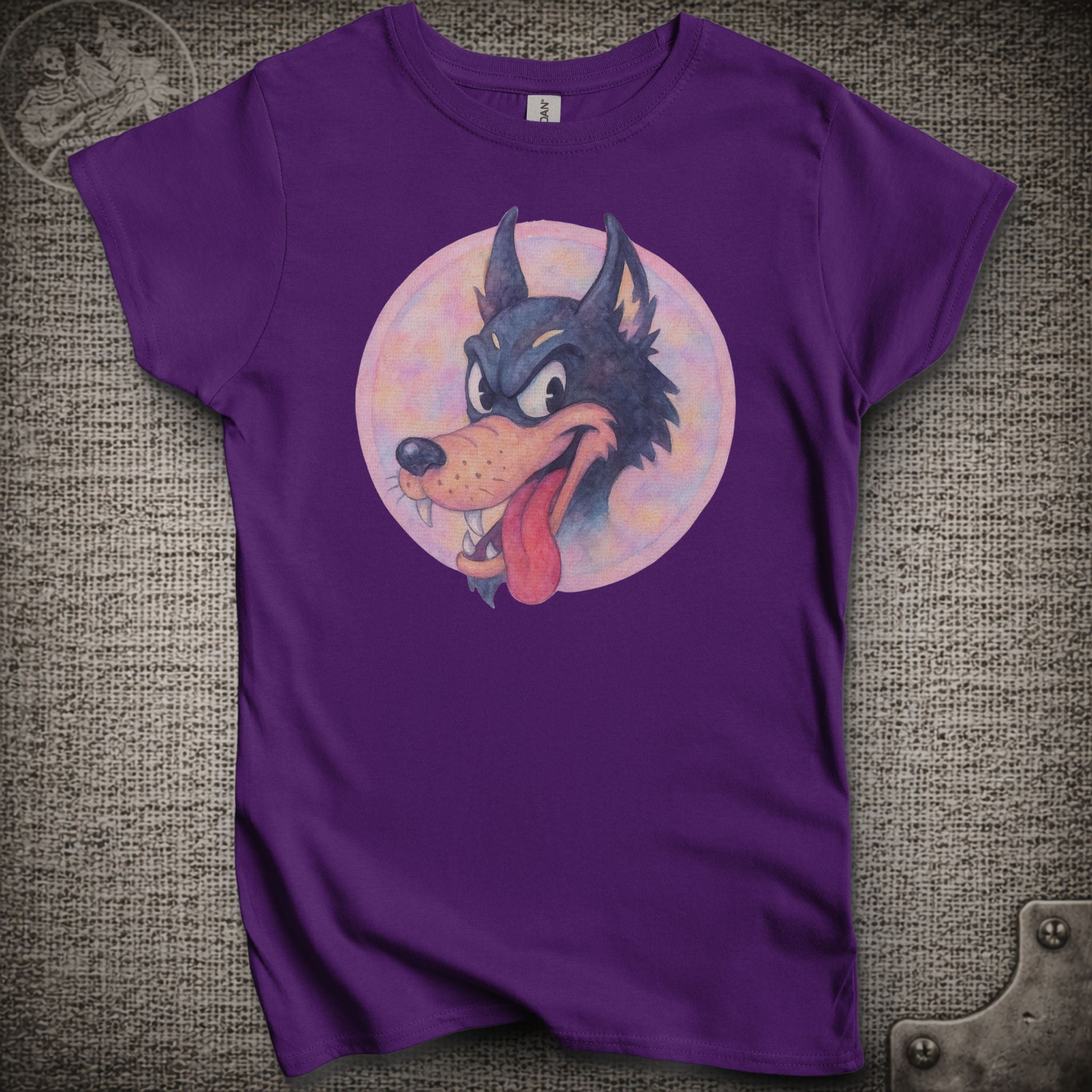 Jerry's Wolf in Pastel | Women's Cut Jerry Garcia Shakedown Lot T-Shirt