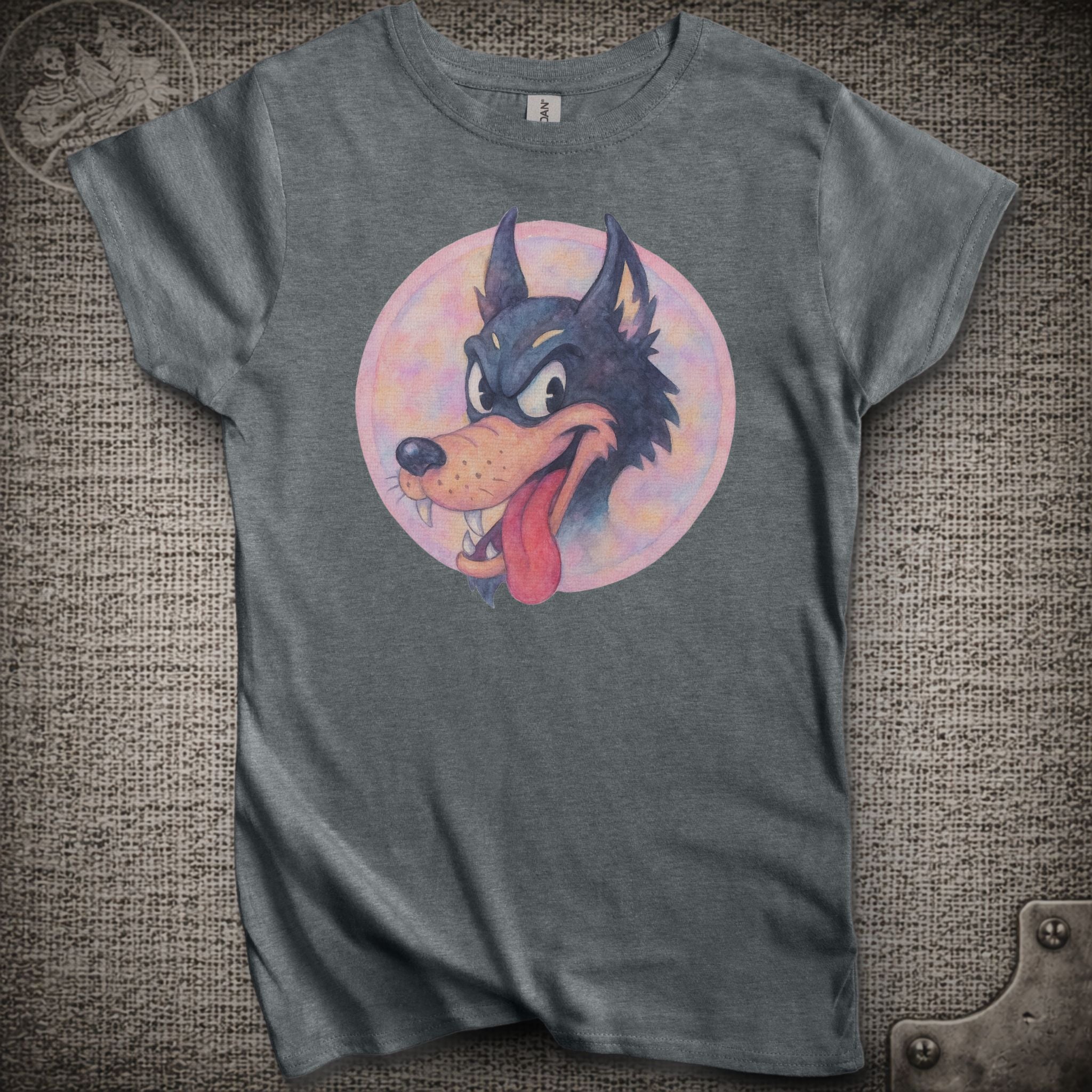Jerry's Wolf in Pastel | Women's Cut Jerry Garcia Shakedown Lot T-Shirt