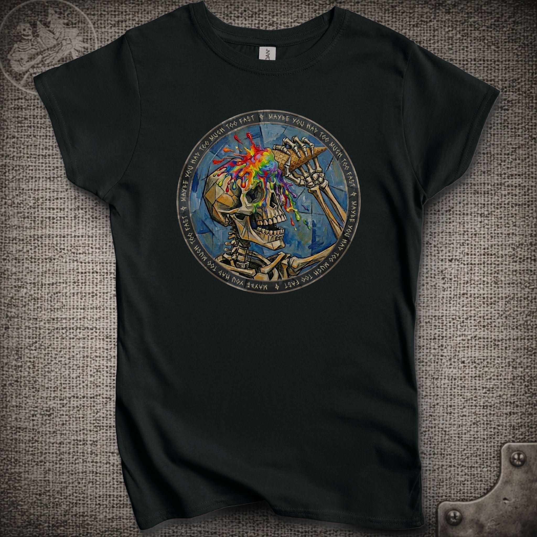 Ice Cream Skeleton | Shakedown Street | Women's Cut Grateful Dead Shakedown Lot T-Shirt
