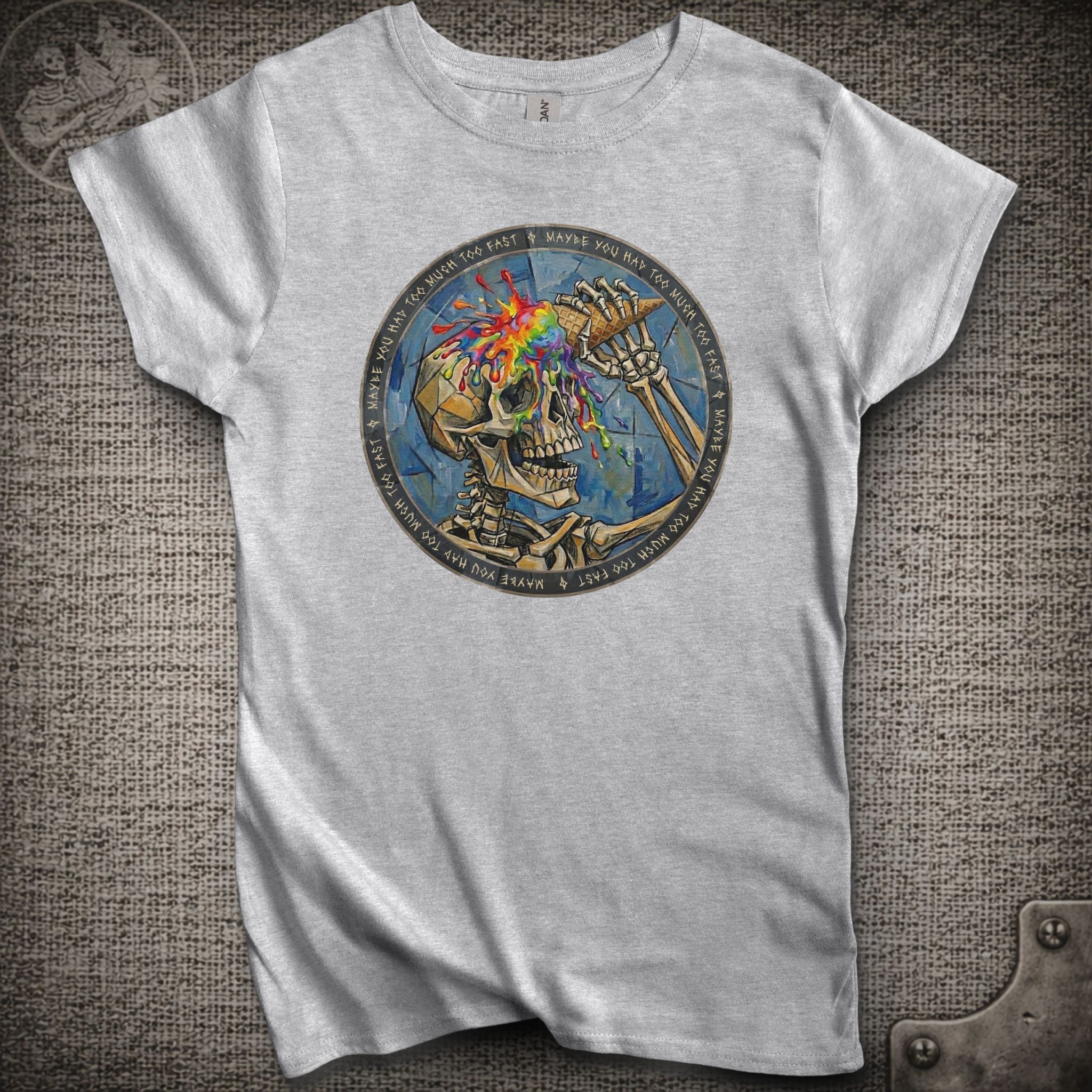 Ice Cream Skeleton | Shakedown Street | Women's Cut Grateful Dead Shakedown Lot T-Shirt