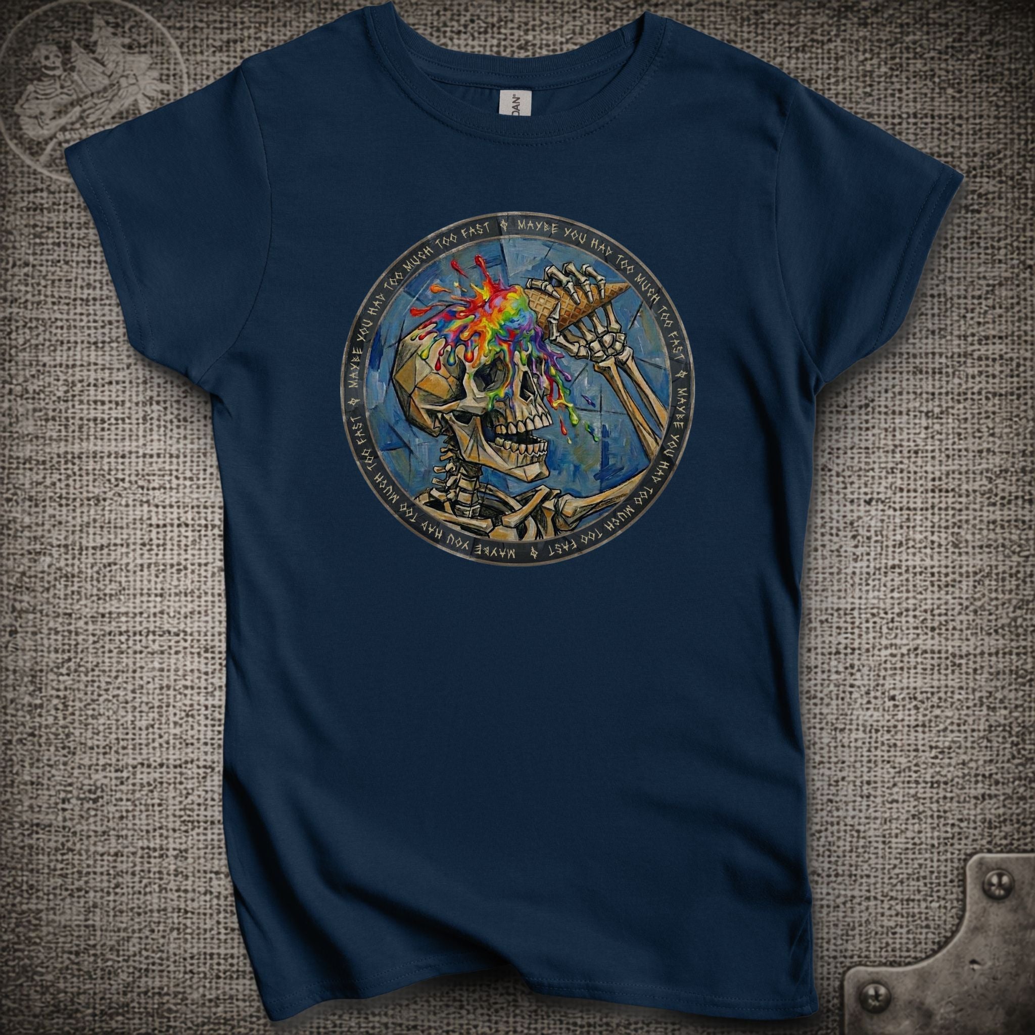 Ice Cream Skeleton | Shakedown Street | Women's Cut Grateful Dead Shakedown Lot T-Shirt