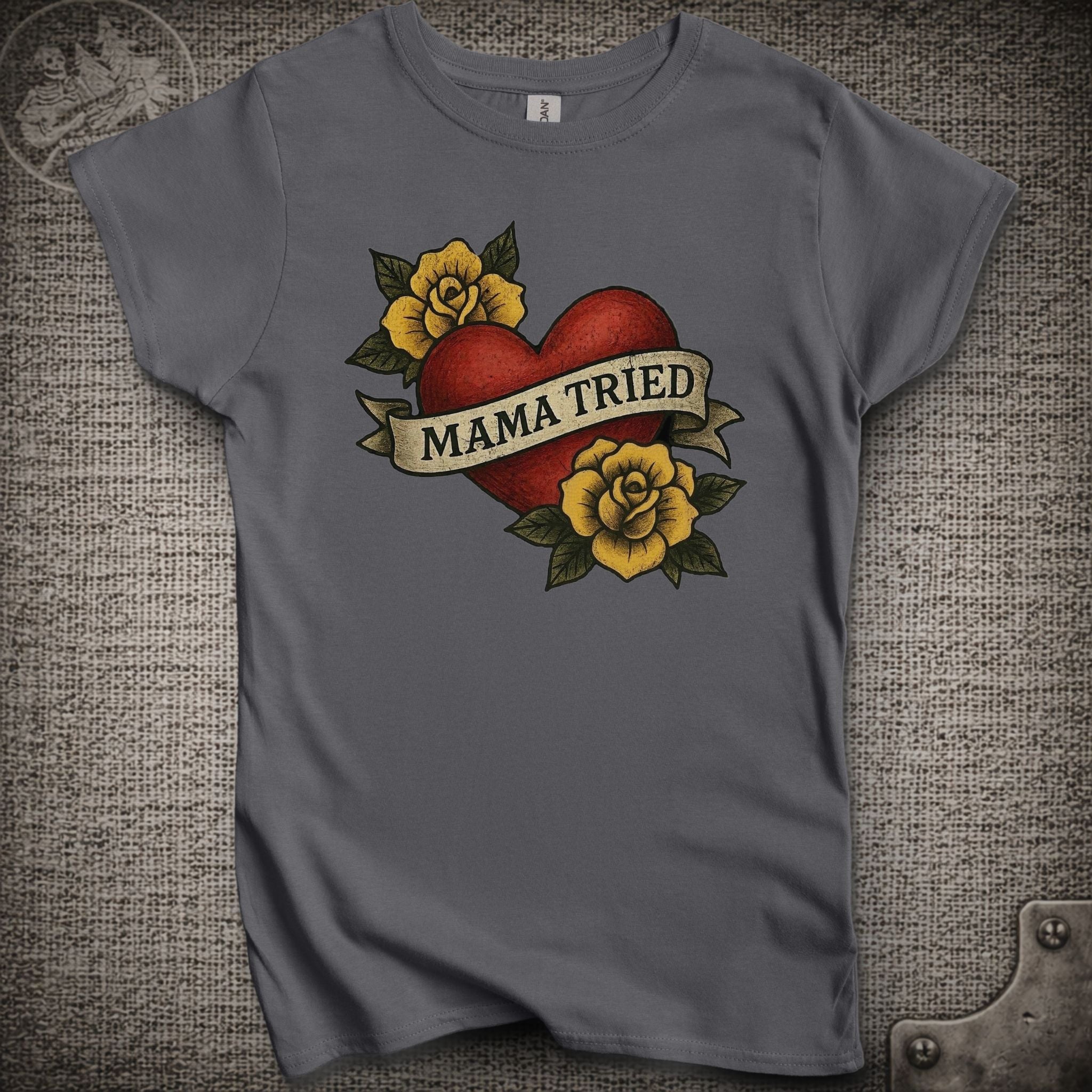 Mama Tried | Merle Haggard | Women's Cut Grateful Dead Shakedown Lot T-Shirt