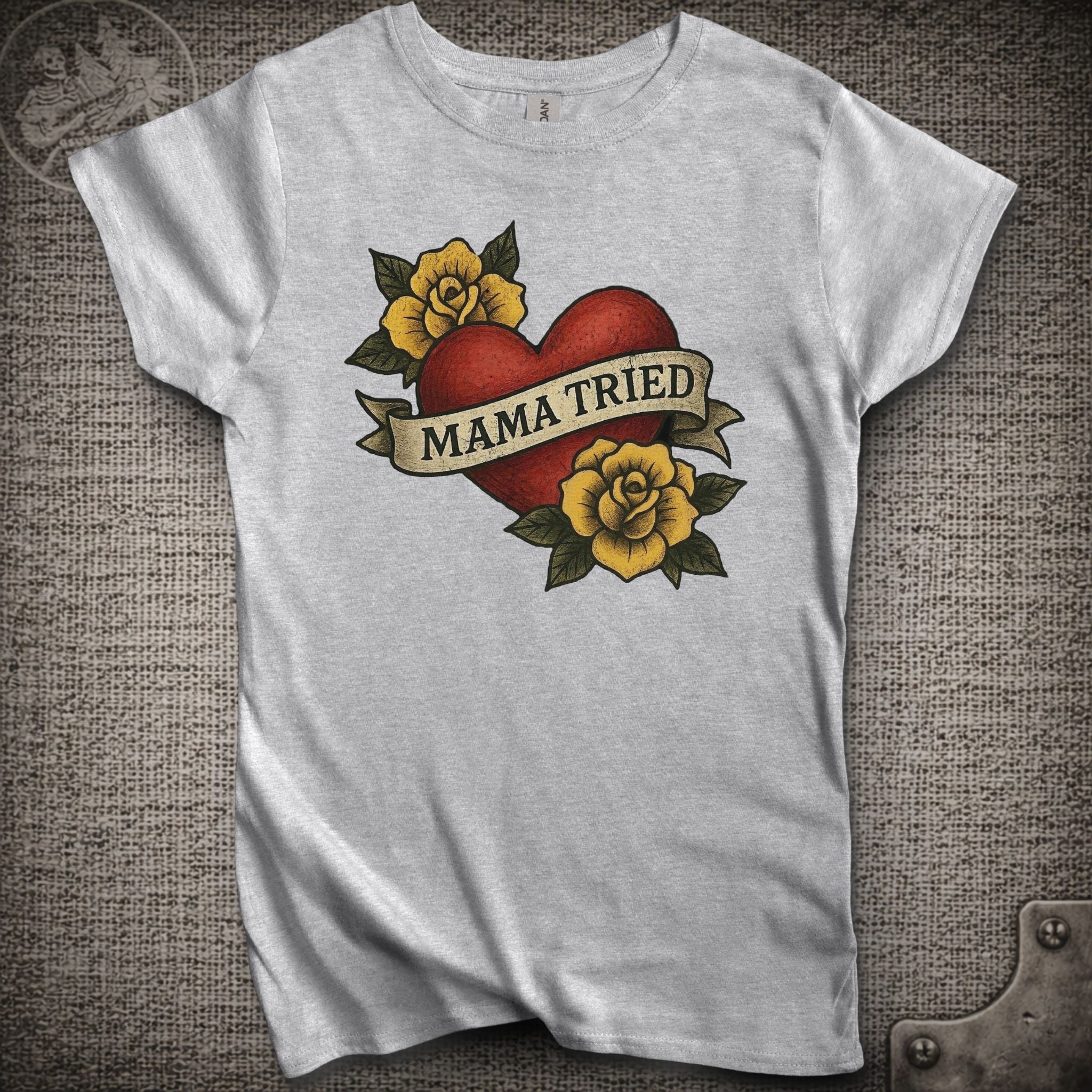 Mama Tried | Merle Haggard | Women's Cut Grateful Dead Shakedown Lot T-Shirt