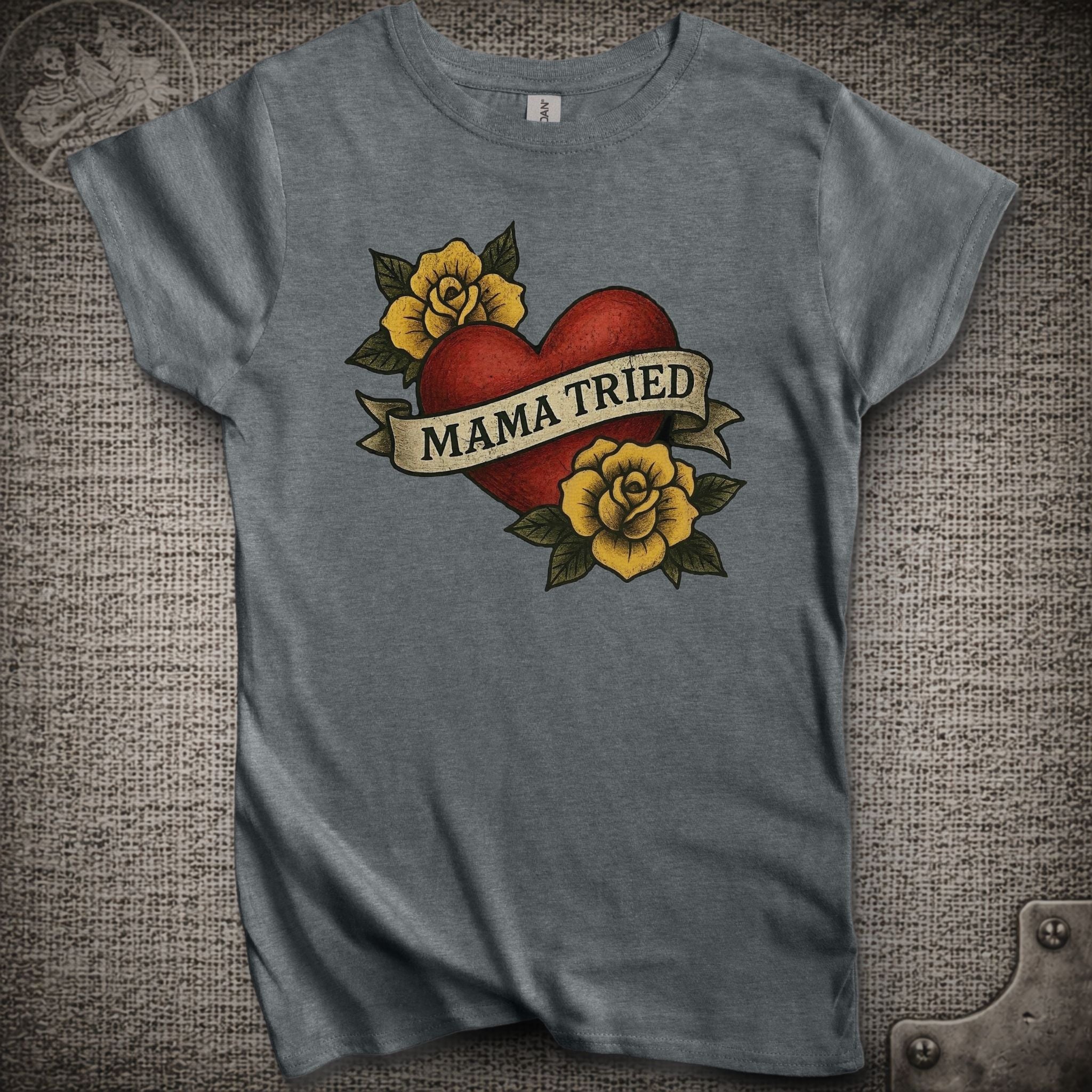 Mama Tried | Merle Haggard | Women's Cut Grateful Dead Shakedown Lot T-Shirt