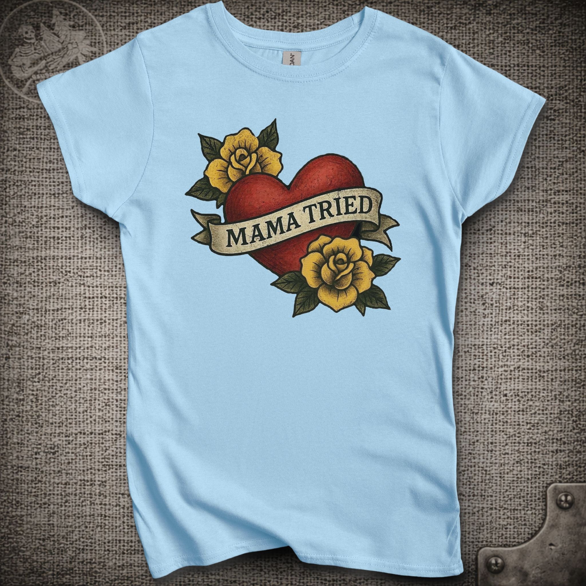 Mama Tried | Merle Haggard | Women's Cut Grateful Dead Shakedown Lot T-Shirt