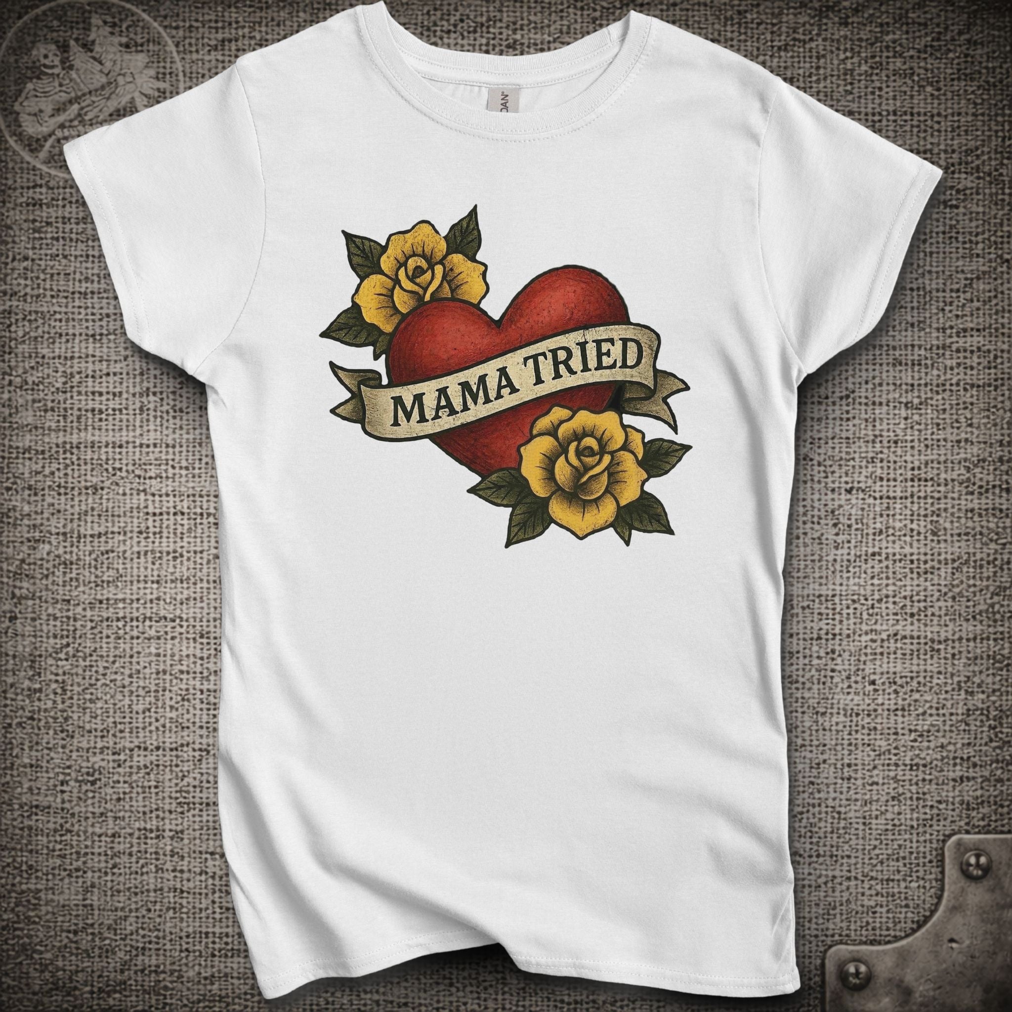 Mama Tried | Merle Haggard | Women's Cut Grateful Dead Shakedown Lot T-Shirt