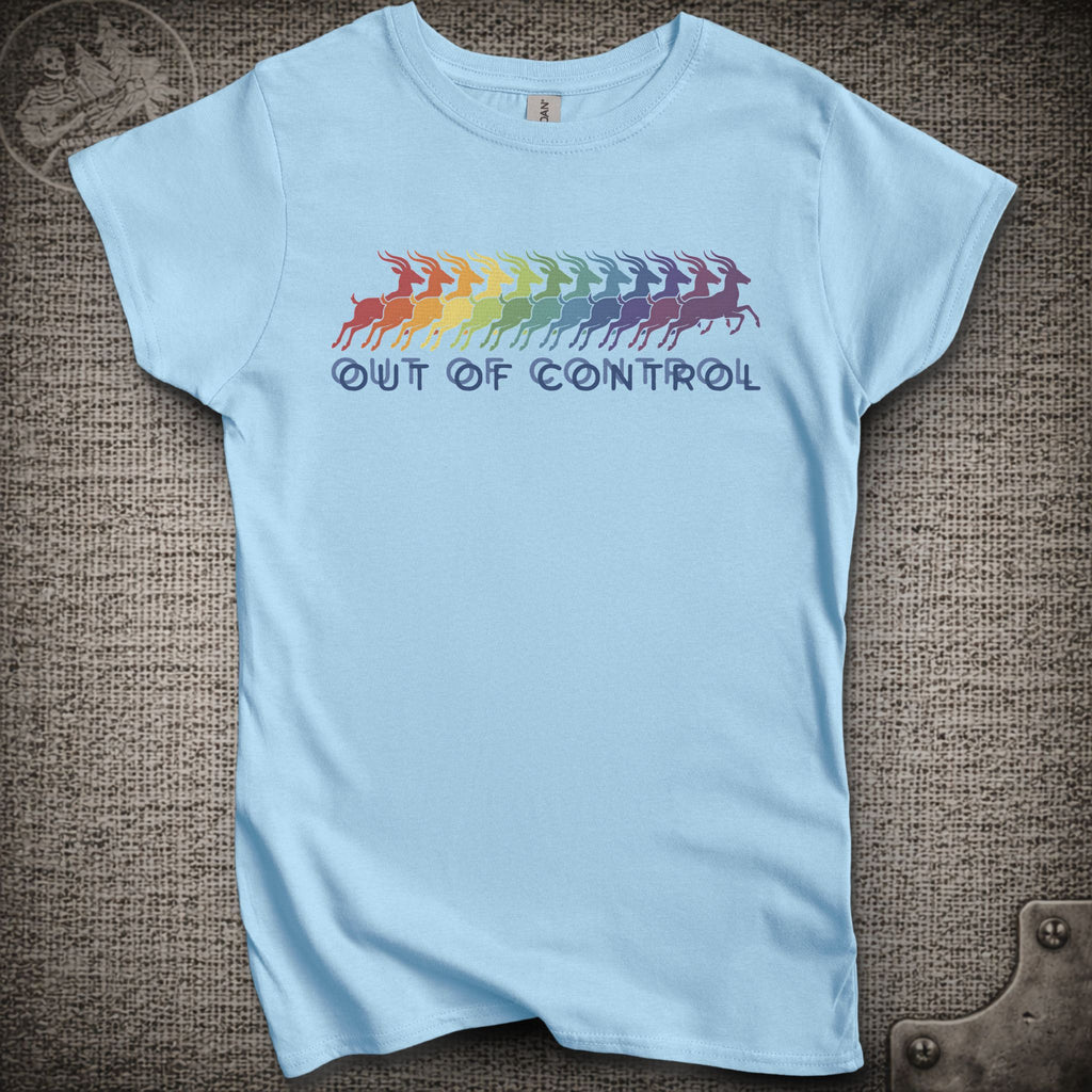 Run Like an Antelope | Out of Control | Women's Cut Phish Shakedown Lot T-Shirt