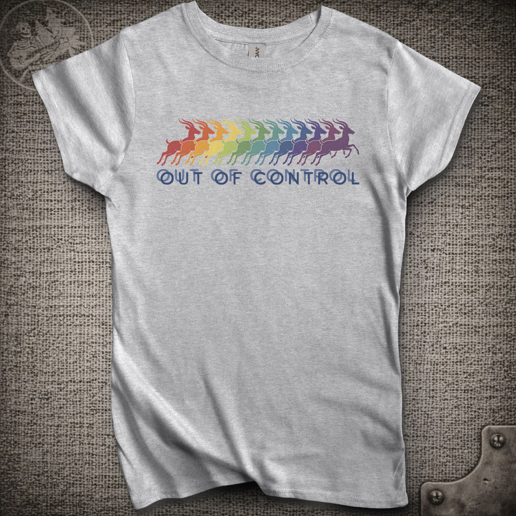 Run Like an Antelope | Out of Control | Women's Cut Phish Shakedown Lot T-Shirt