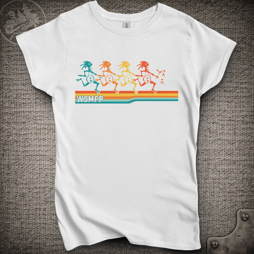 Retro Note Eaters | Women's Cut Widespread Panic Shakedown Lot T-Shirt