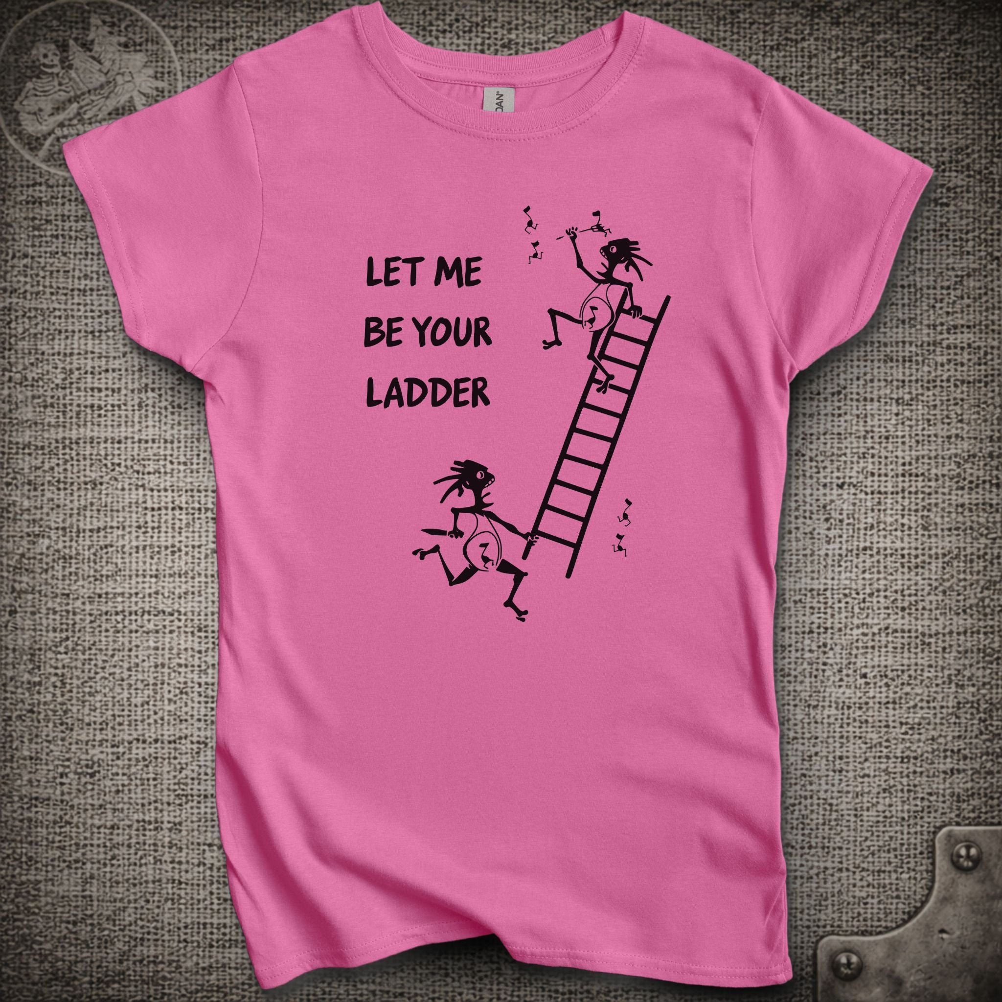 Climb to Safety | Let Me Be Your Ladder  | Women's Cut Widespread Panic Shakedown Lot T-Shirt
