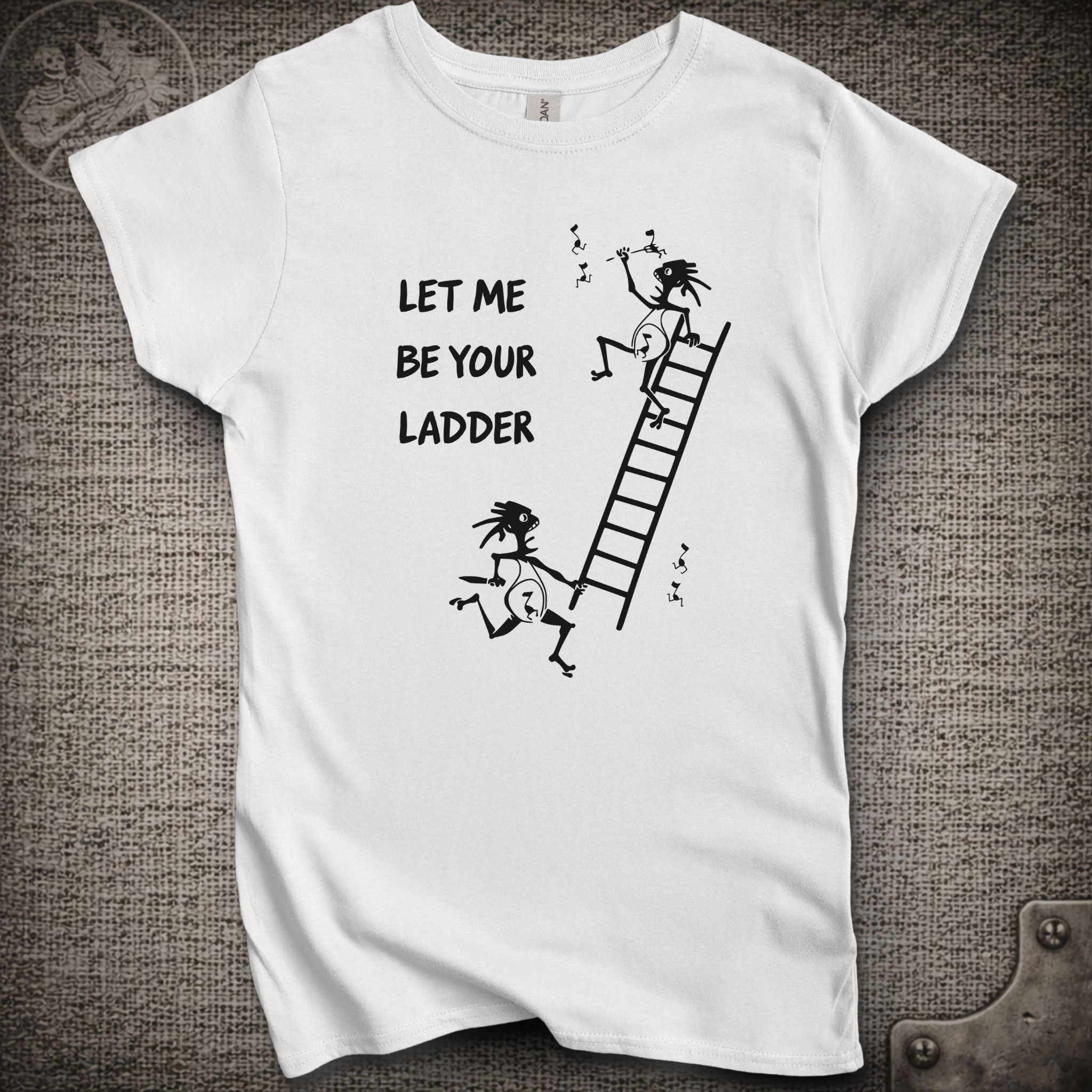 Climb to Safety | Let Me Be Your Ladder  | Women's Cut Widespread Panic Shakedown Lot T-Shirt