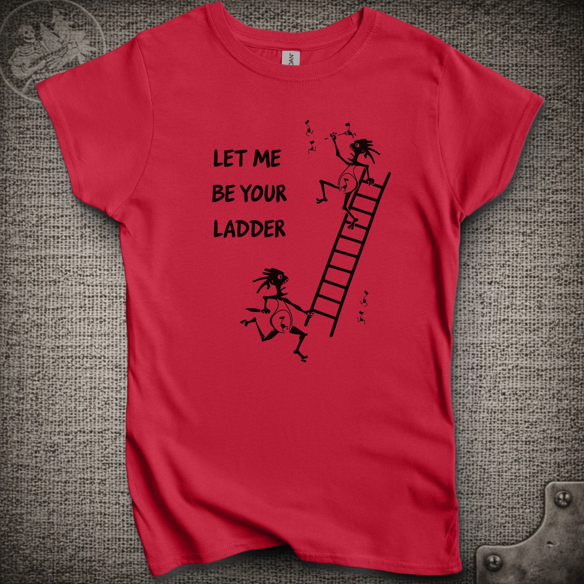 Climb to Safety | Let Me Be Your Ladder  | Women's Cut Widespread Panic Shakedown Lot T-Shirt