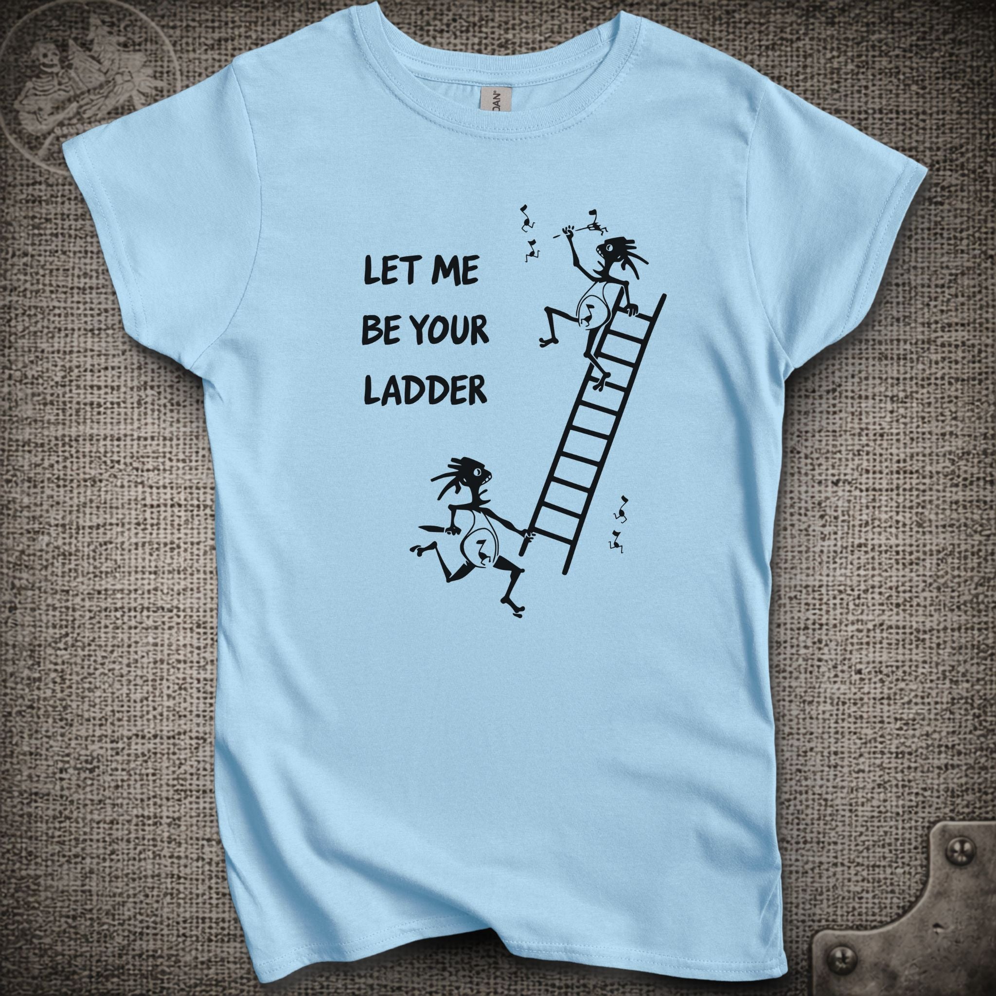 Climb to Safety | Let Me Be Your Ladder  | Women's Cut Widespread Panic Shakedown Lot T-Shirt