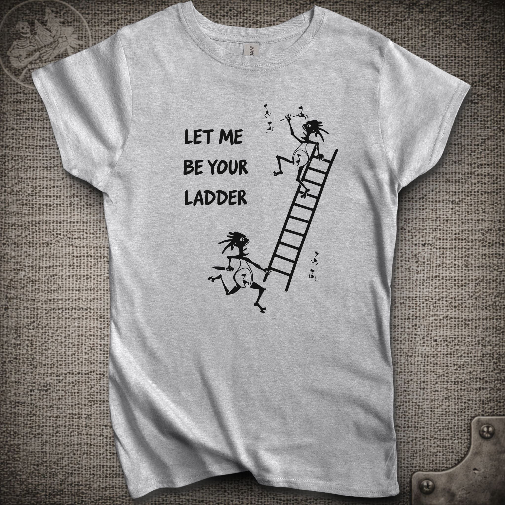Climb to Safety | Let Me Be Your Ladder  | Women's Cut Widespread Panic Shakedown Lot T-Shirt