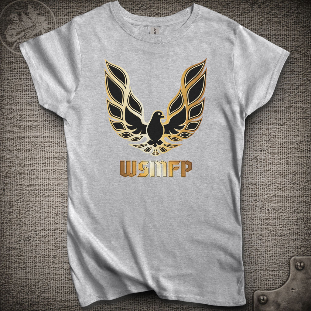 WSMFP Pigeons | Women's Cut Widespread Panic Shakedown Lot T-Shirt