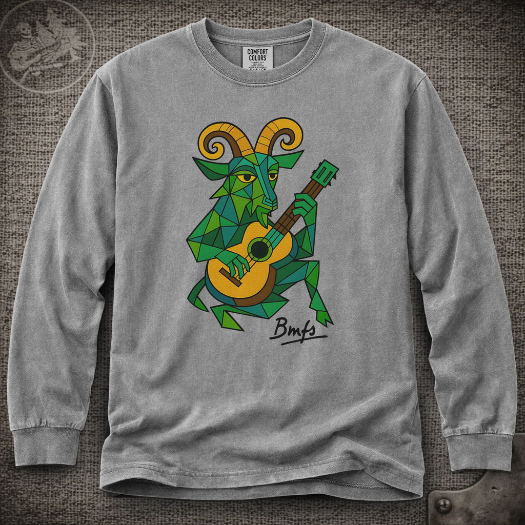 Cubism Goat With Guitar | Billy Strings Shakedown Lot Long Sleeve Tee