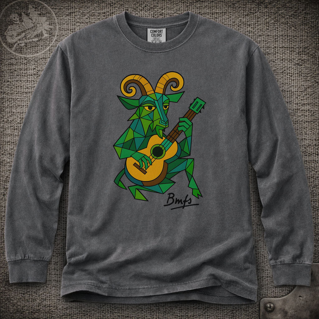 Cubism Goat With Guitar | Billy Strings Shakedown Lot Long Sleeve Tee