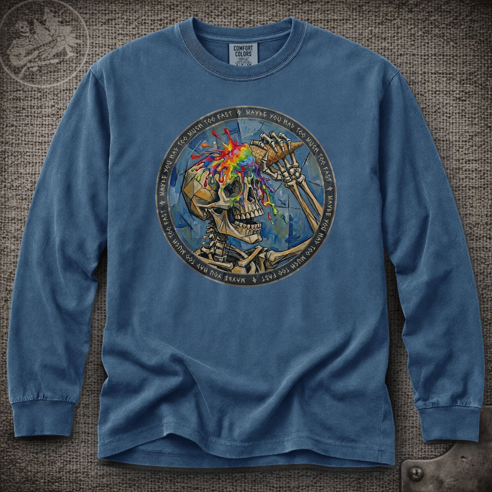 Ice Cream Skeleton | Grateful Dead Shakedown Street Long Sleeve Tee