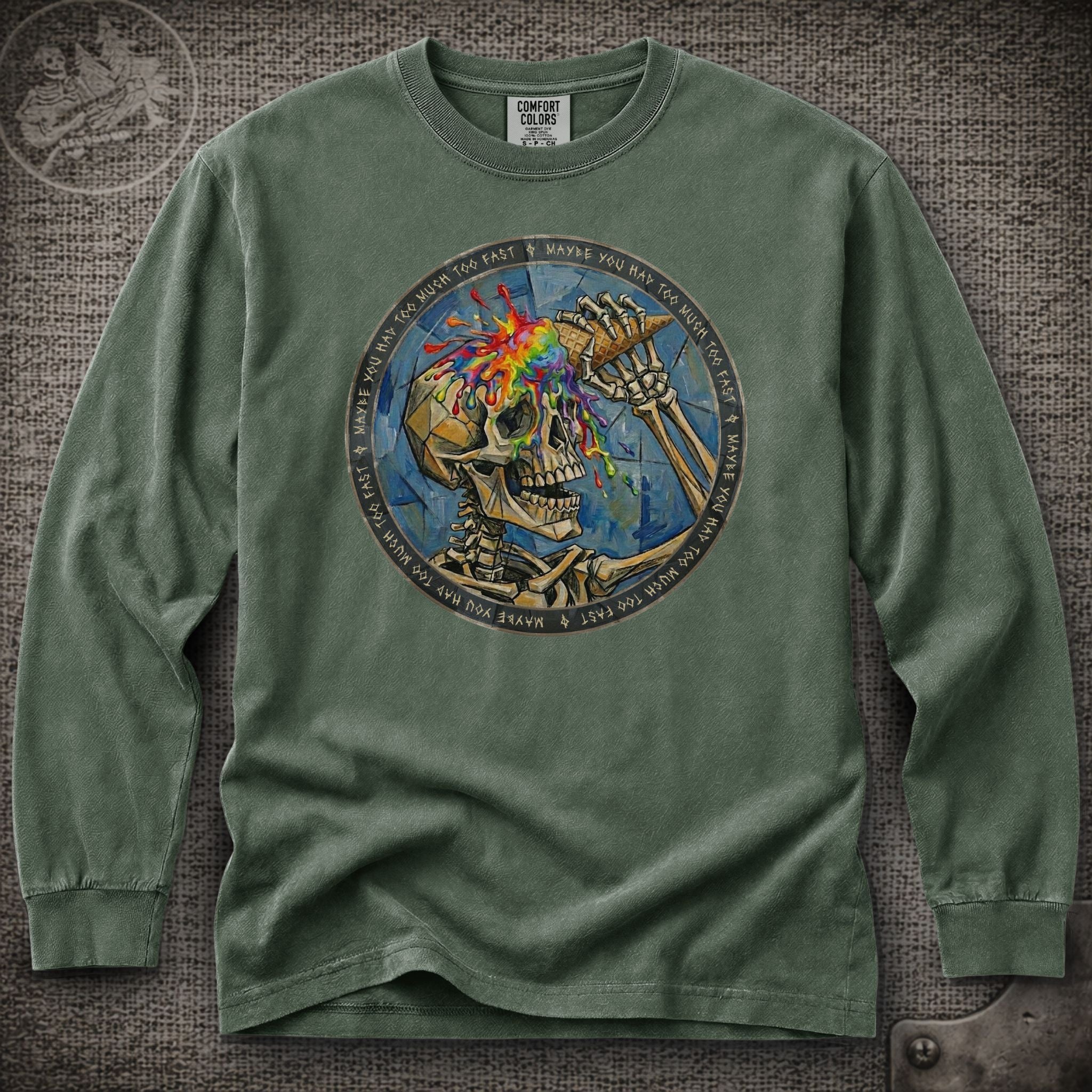 Ice Cream Skeleton | Grateful Dead Shakedown Street Long Sleeve Tee