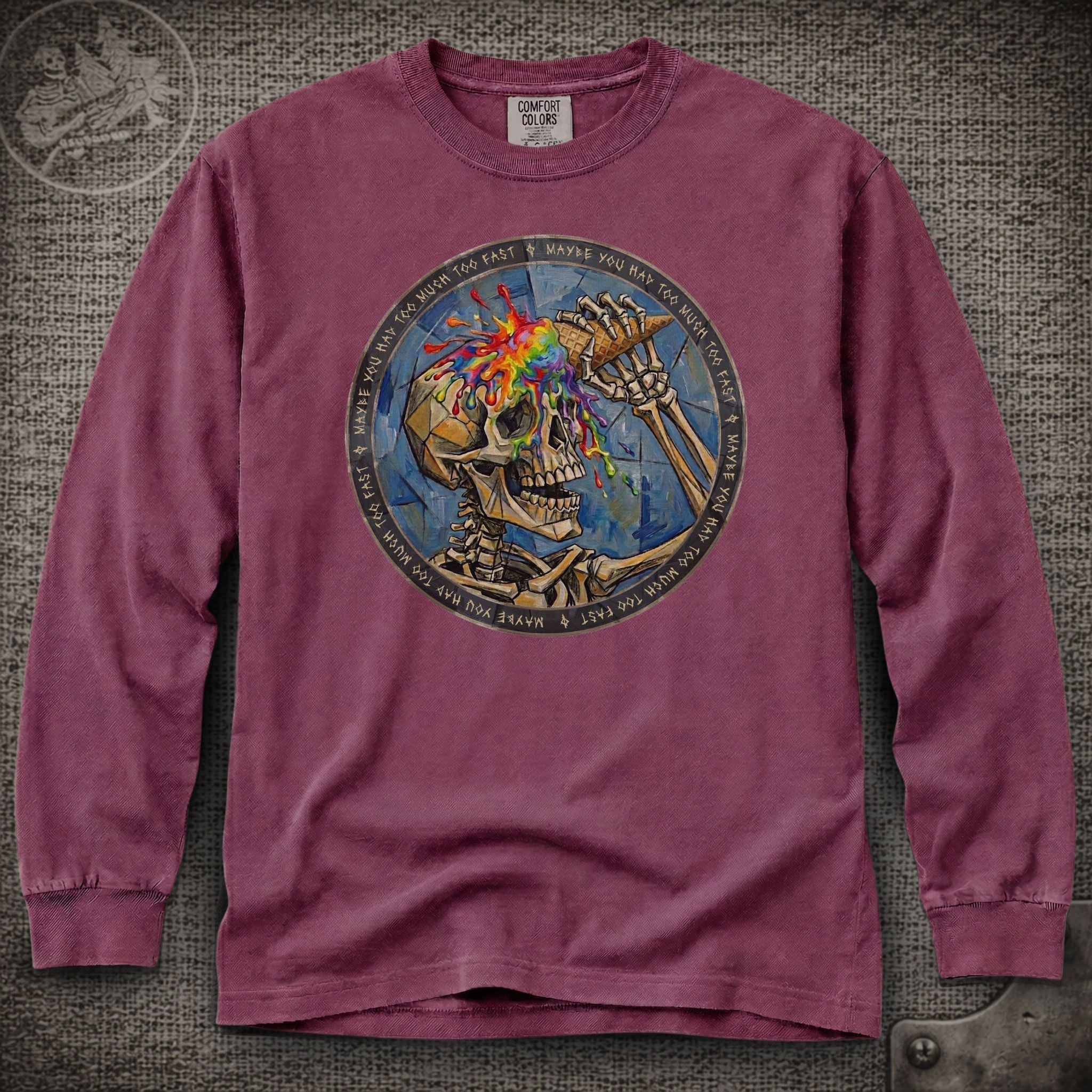 Ice Cream Skeleton | Grateful Dead Shakedown Street Long Sleeve Tee