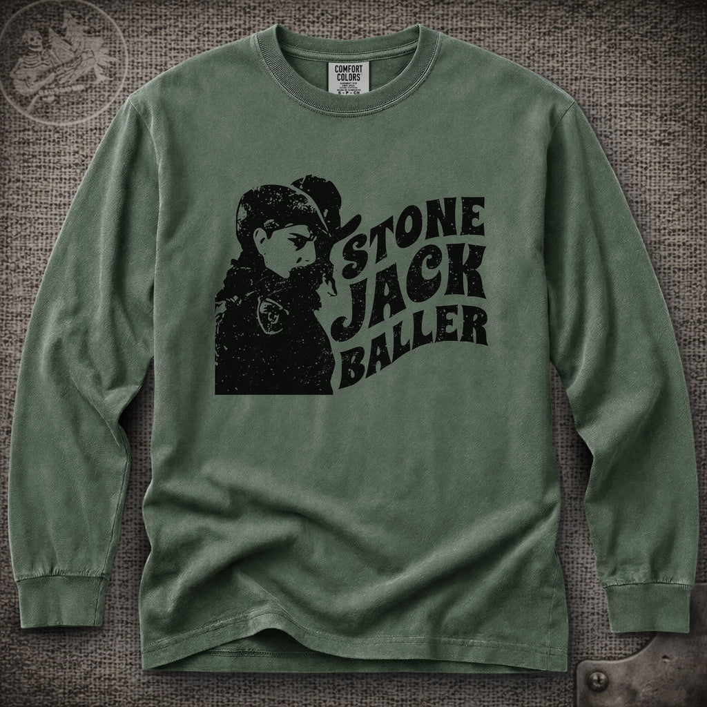 Easy Wind Pigpen | Stone Jack Baller | Grateful Dead Shakedown Lot Style Long Sleeve Tee