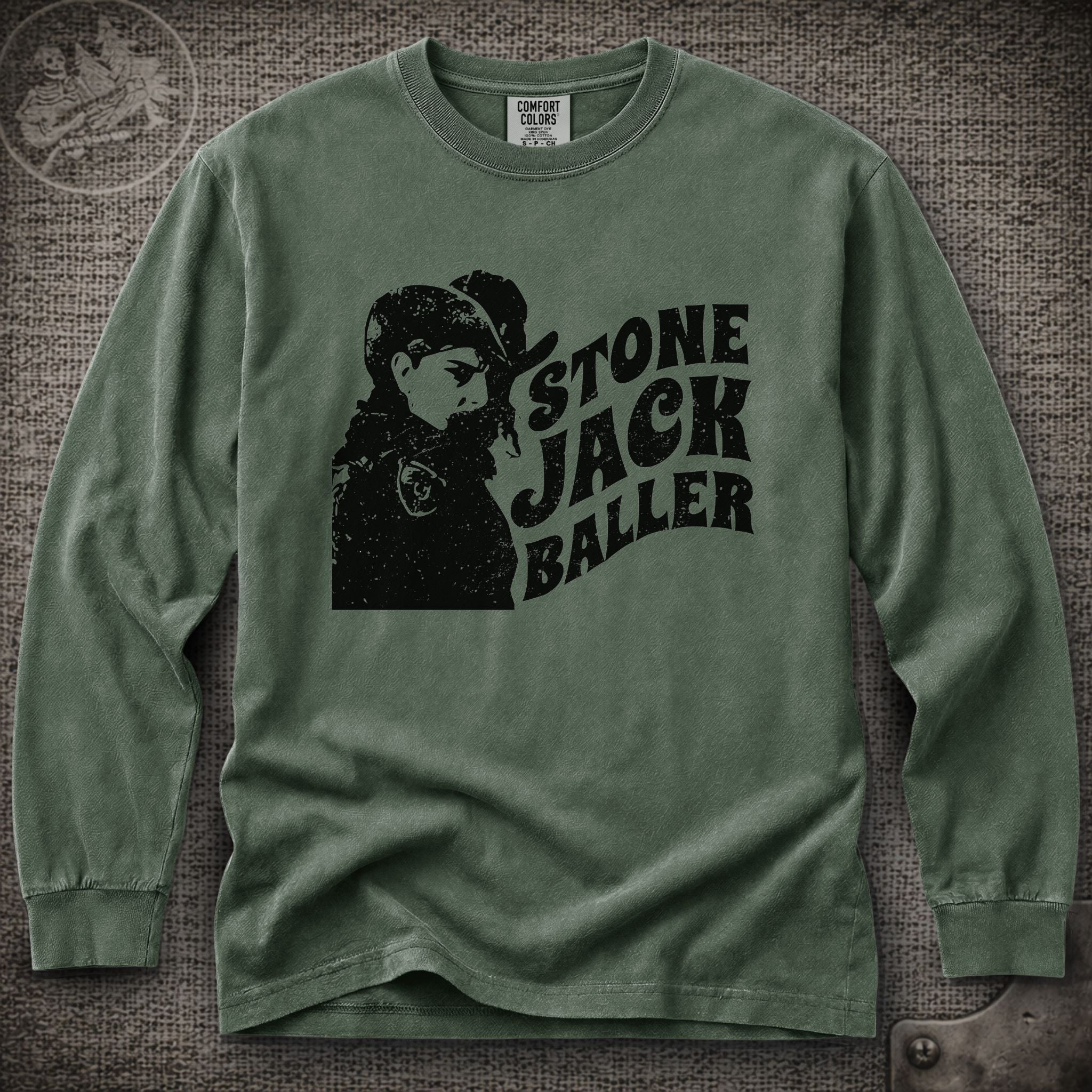 Easy Wind Pigpen | Stone Jack Baller | Grateful Dead Shakedown Lot Style Long Sleeve Tee