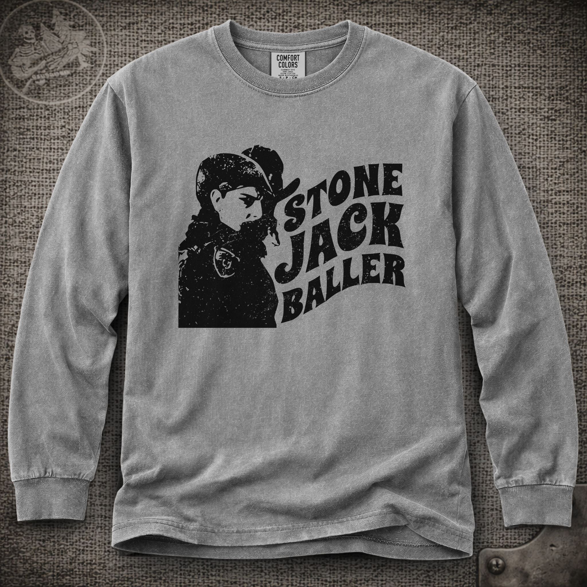 Easy Wind Pigpen | Stone Jack Baller | Grateful Dead Shakedown Lot Style Long Sleeve Tee