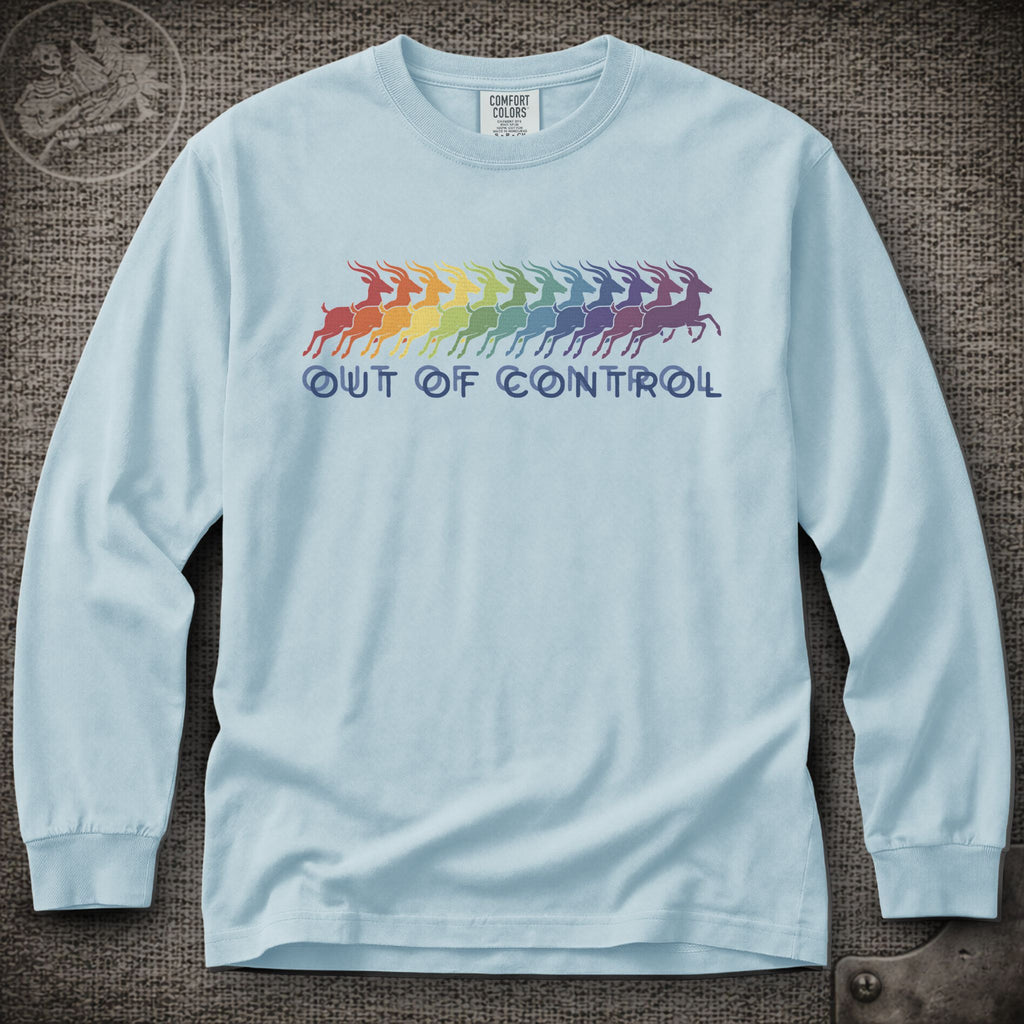 Run Like an Antelope | Phish Inspired Shakedown Lot Style Long Sleeve Tee