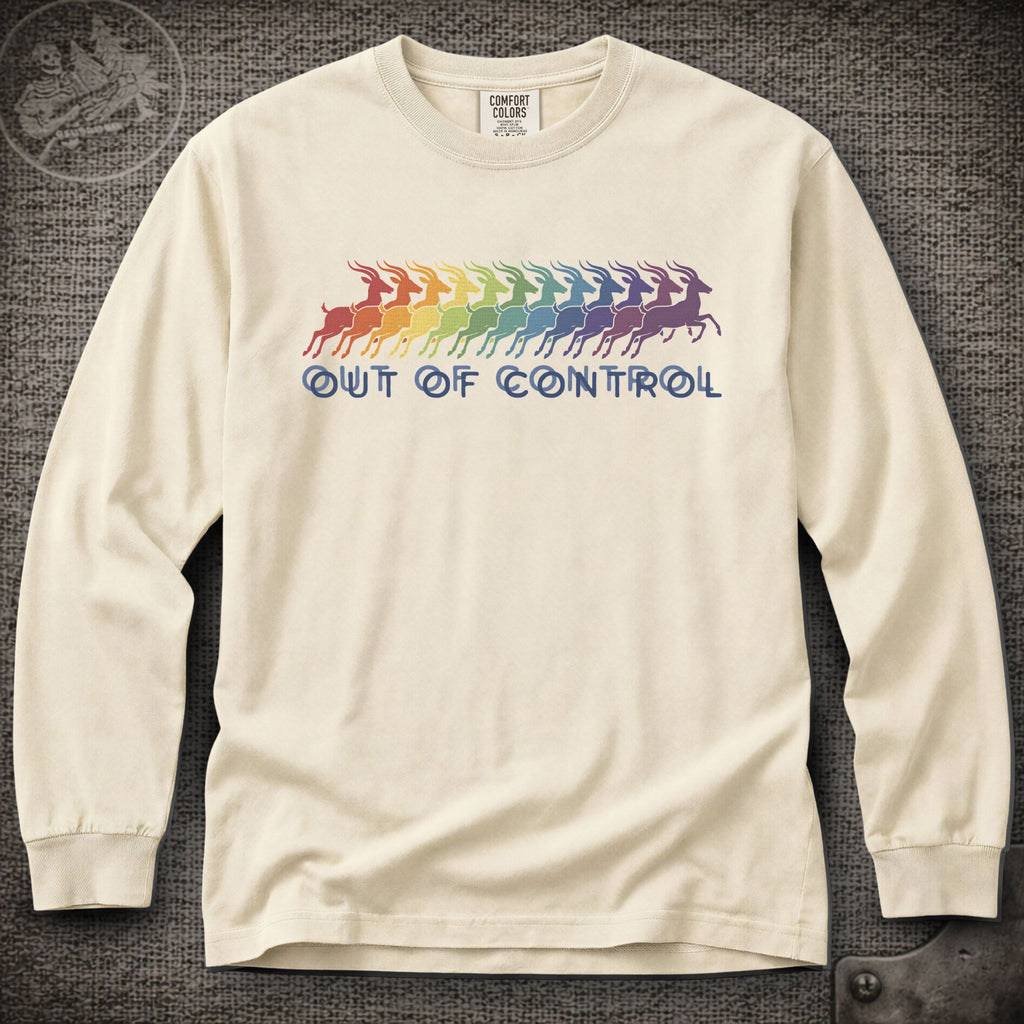 Run Like an Antelope | Phish Inspired Shakedown Lot Style Long Sleeve Tee