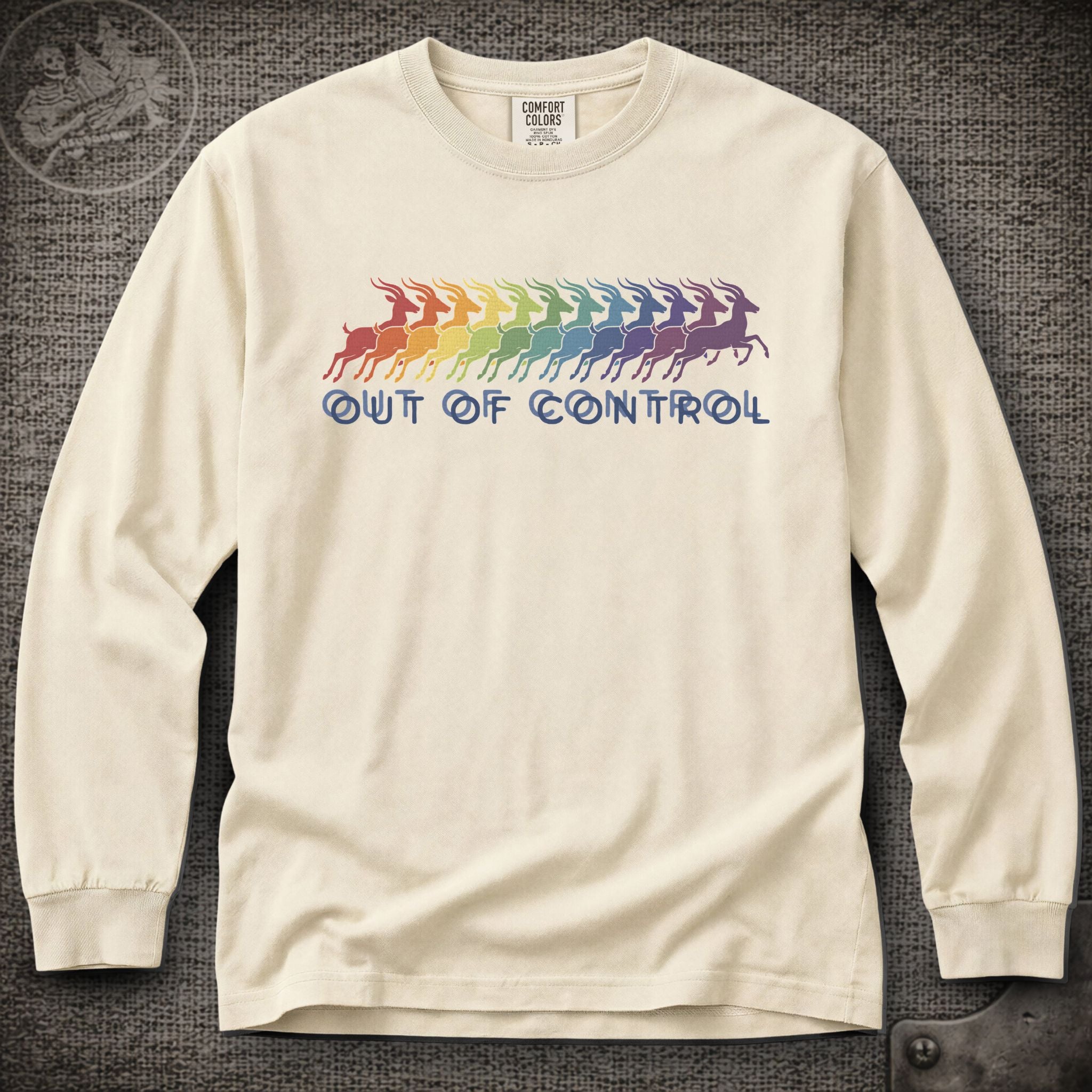 Run Like an Antelope | Phish Inspired Shakedown Lot Style Long Sleeve Tee