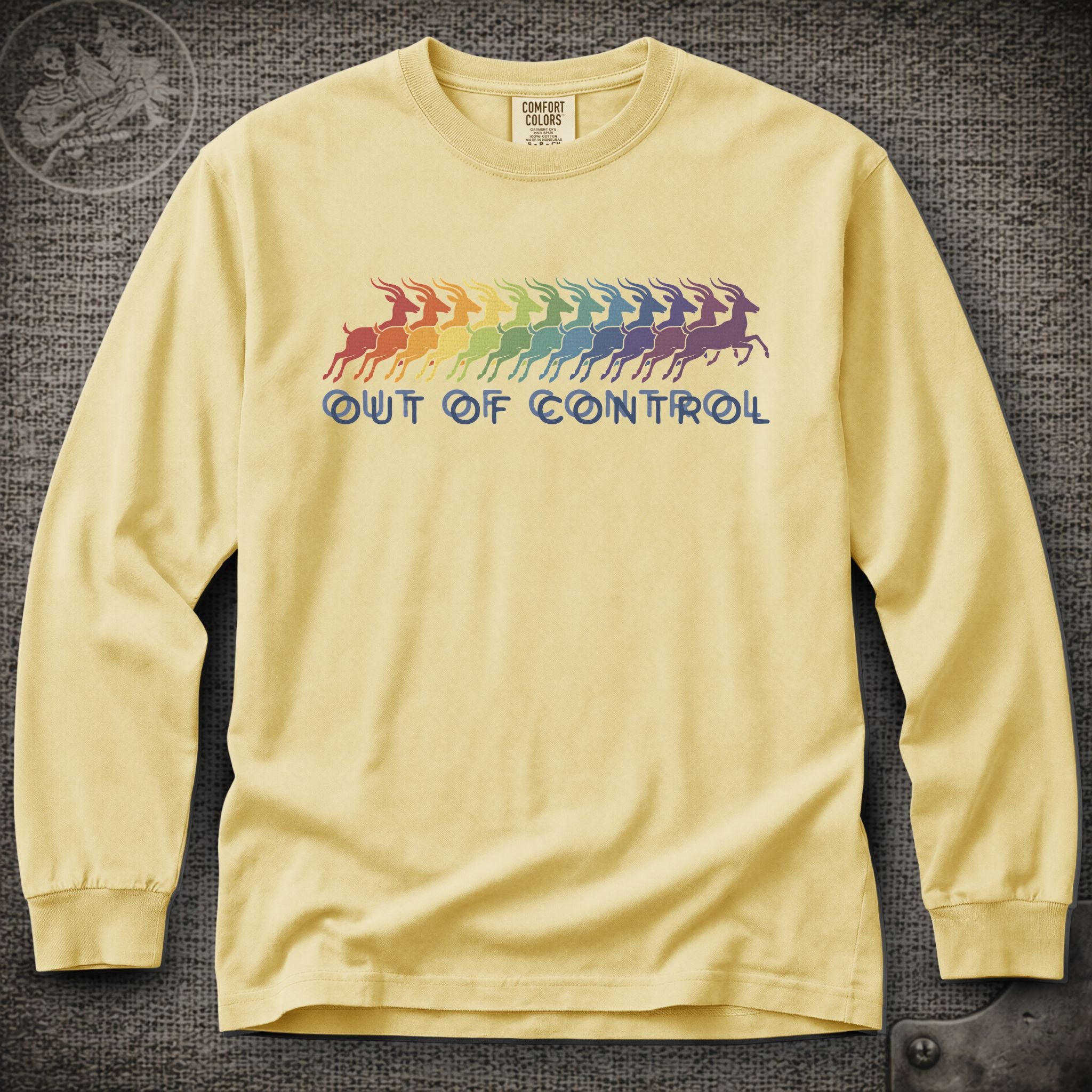 Run Like an Antelope | Phish Inspired Shakedown Lot Style Long Sleeve Tee