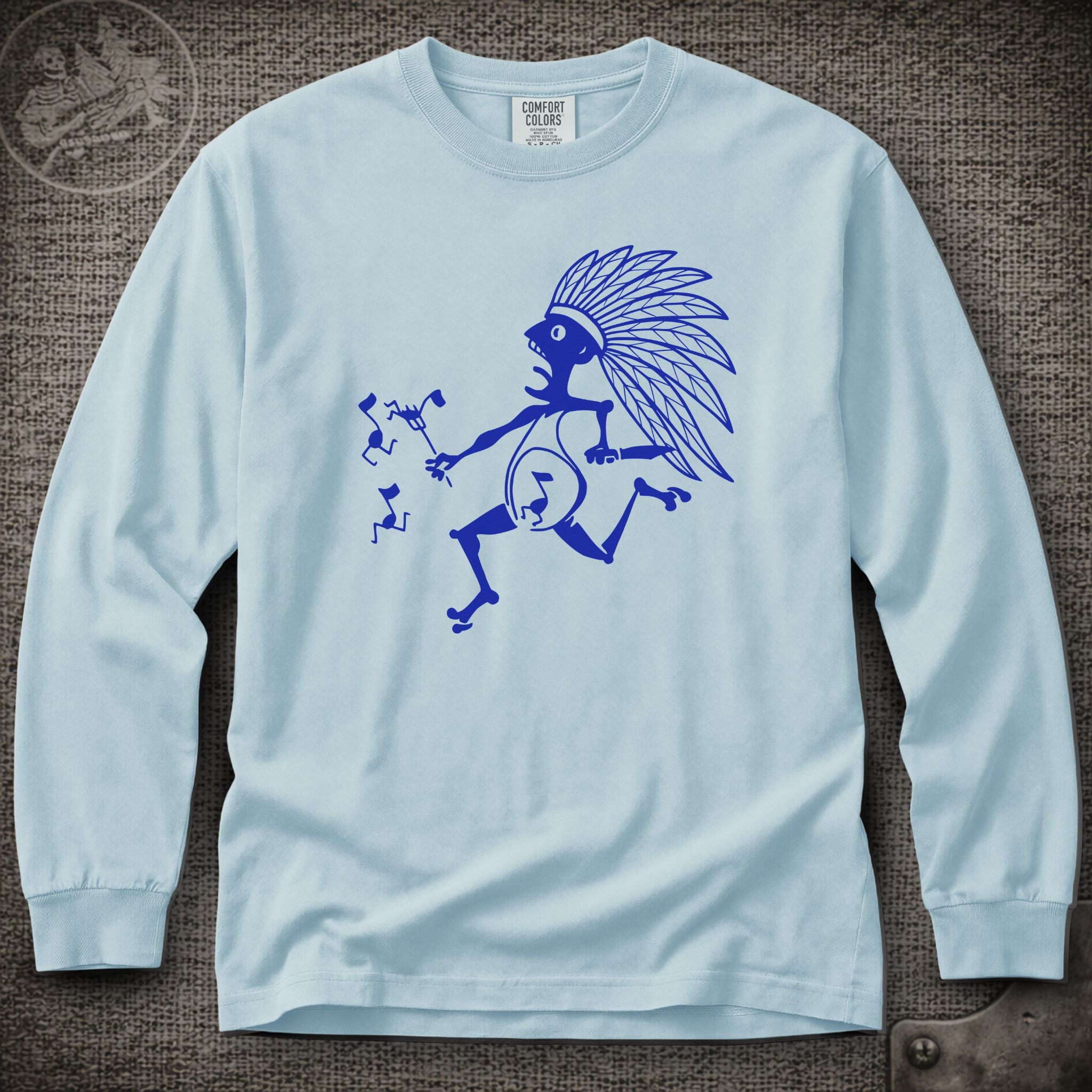 Blue Indian | Widespread Panic Shakedown Lot Style Long Sleeve Tee