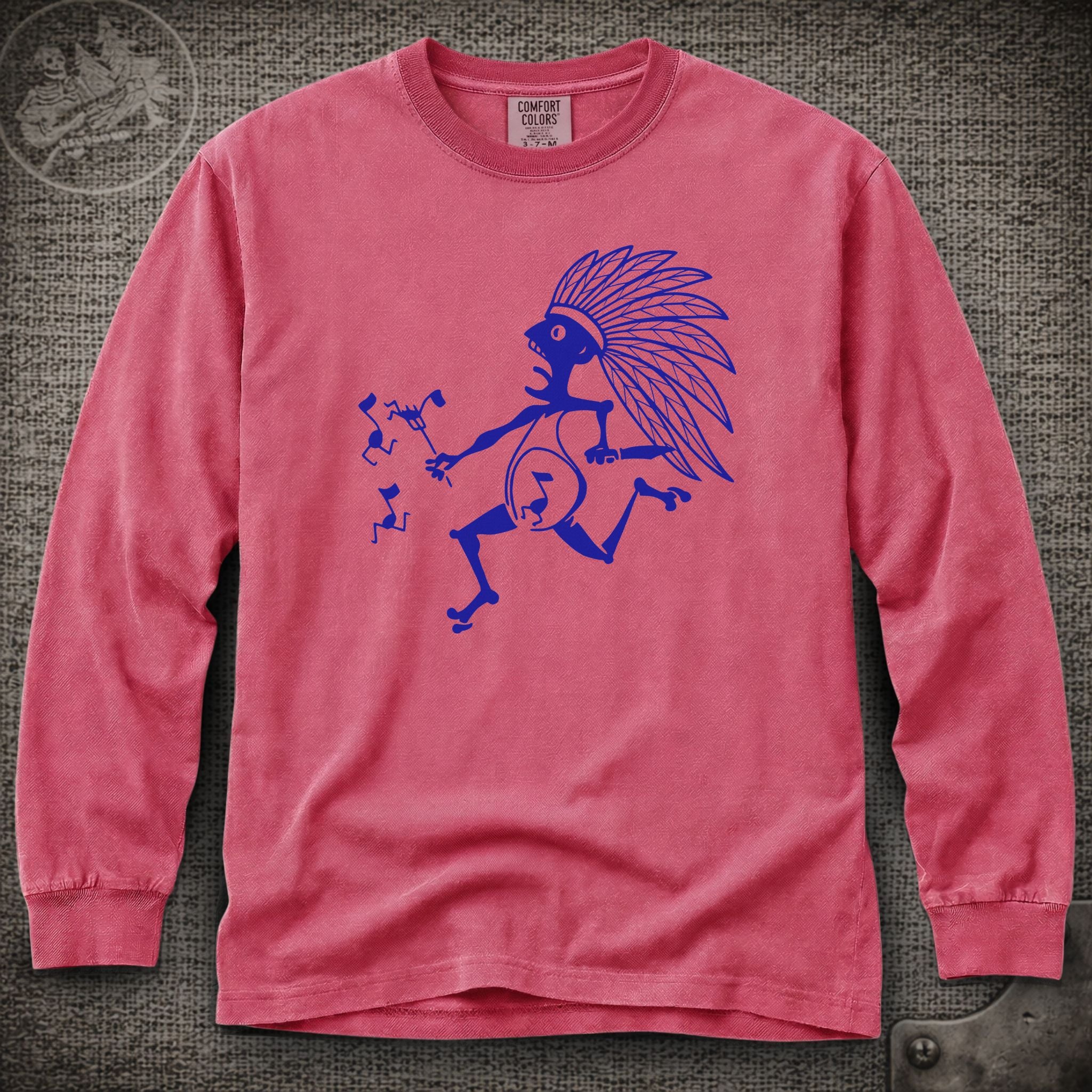 Blue Indian | Widespread Panic Shakedown Lot Style Long Sleeve Tee