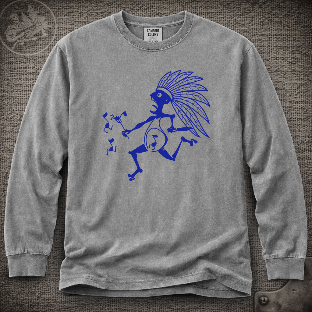Blue Indian | Widespread Panic Shakedown Lot Style Long Sleeve Tee