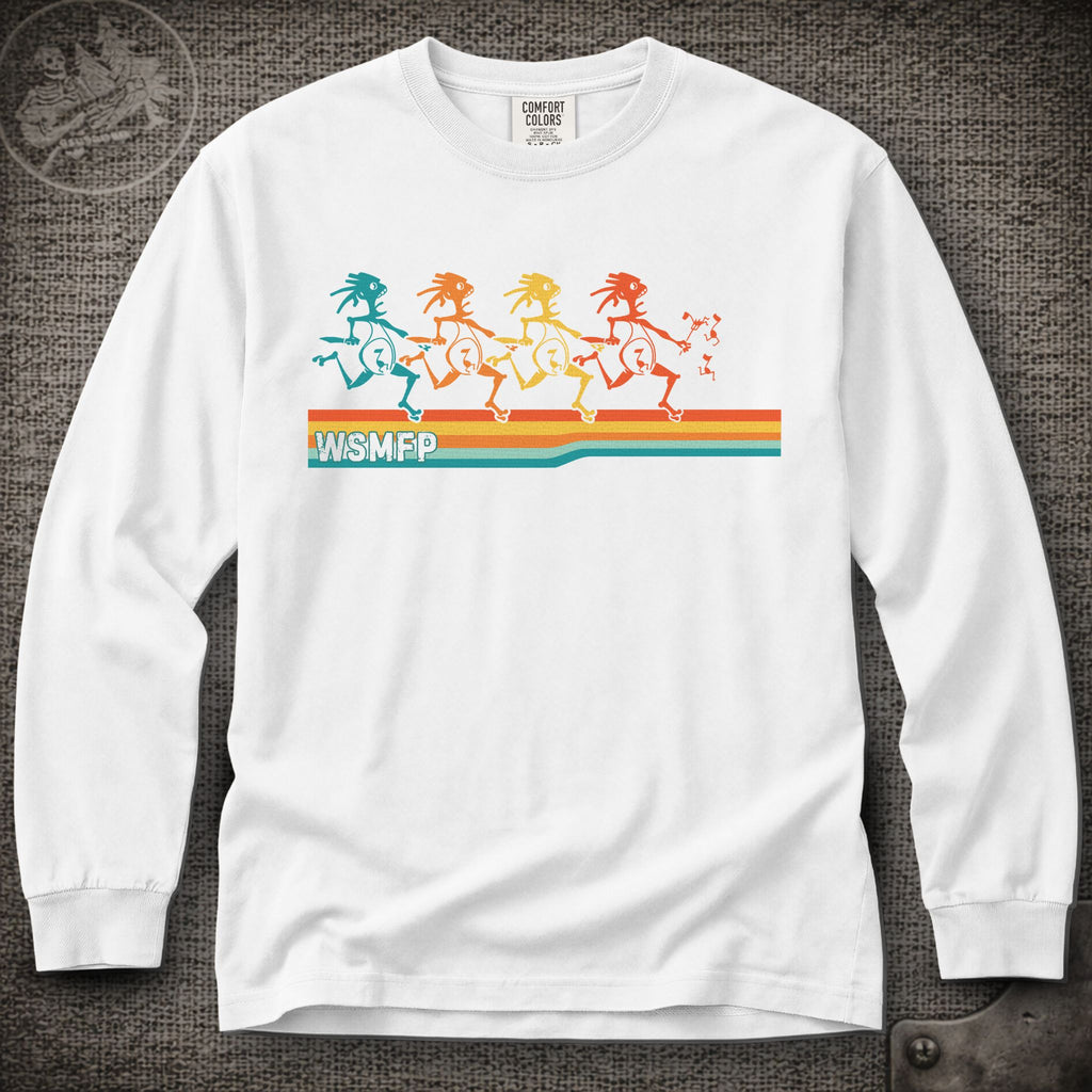 Retro Note Eaters | Widespread Panic Shakedown Lot Style Long Sleeve Tee