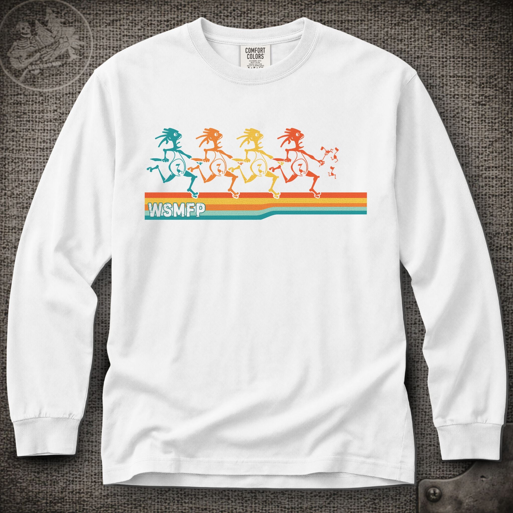 Retro Note Eaters | Widespread Panic Shakedown Lot Style Long Sleeve Tee