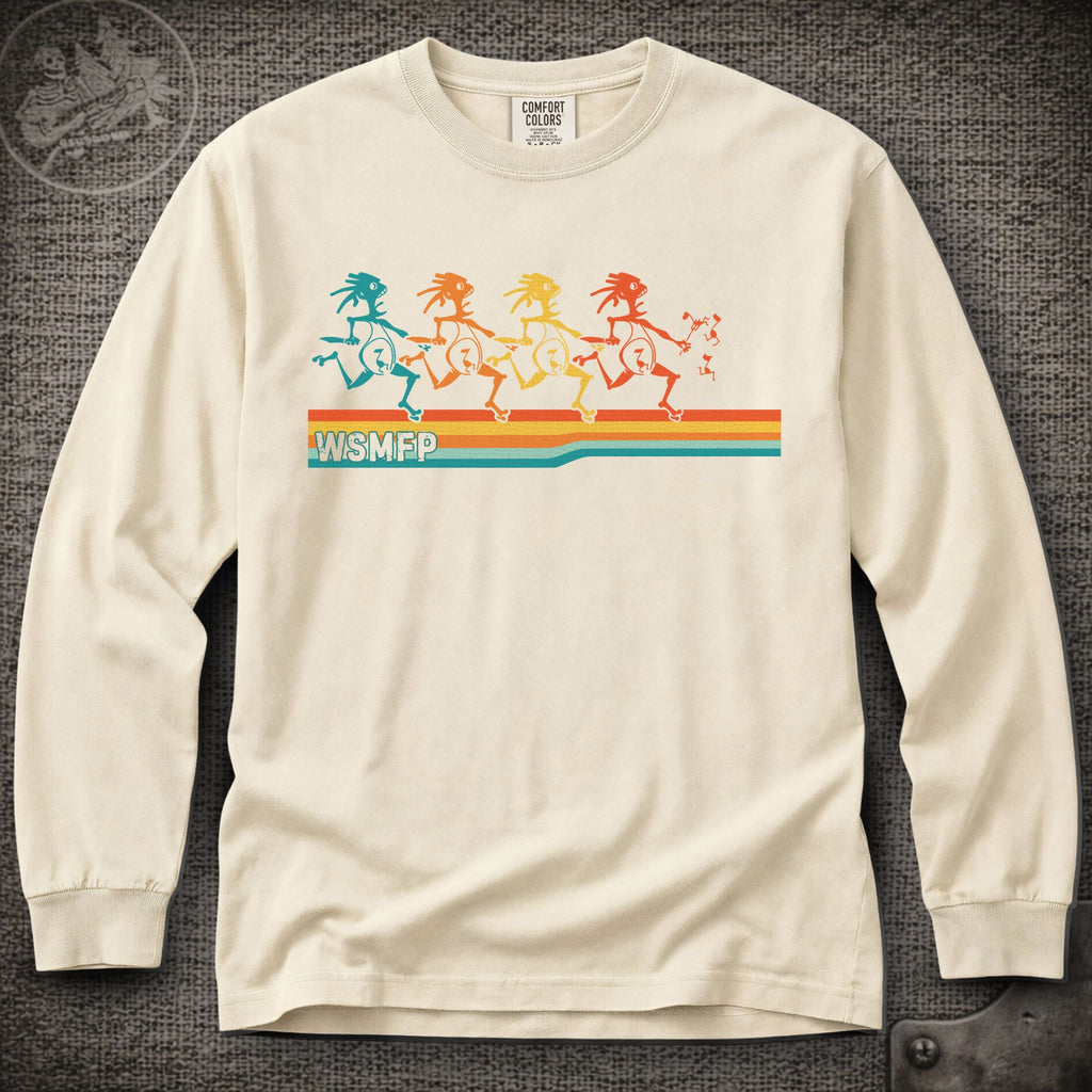 Retro Note Eaters | Widespread Panic Shakedown Lot Style Long Sleeve Tee