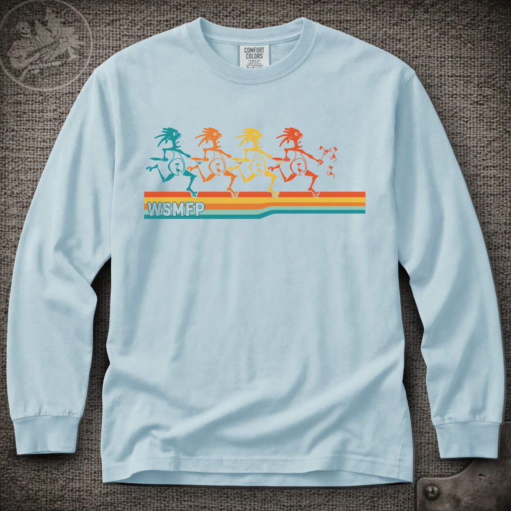 Retro Note Eaters | Widespread Panic Shakedown Lot Style Long Sleeve Tee
