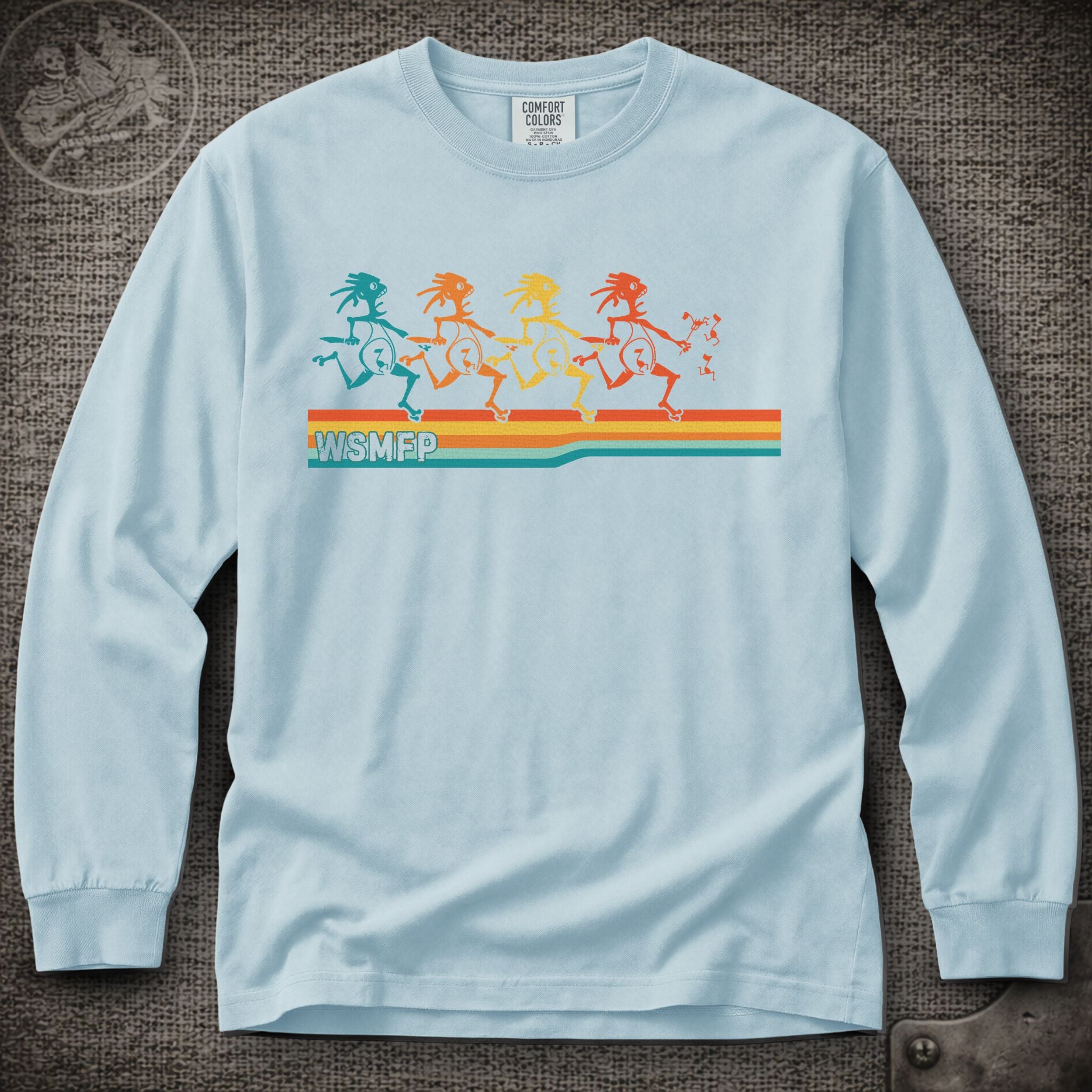 Retro Note Eaters | Widespread Panic Shakedown Lot Style Long Sleeve Tee