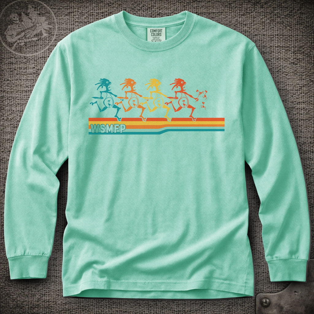 Retro Note Eaters | Widespread Panic Shakedown Lot Style Long Sleeve Tee