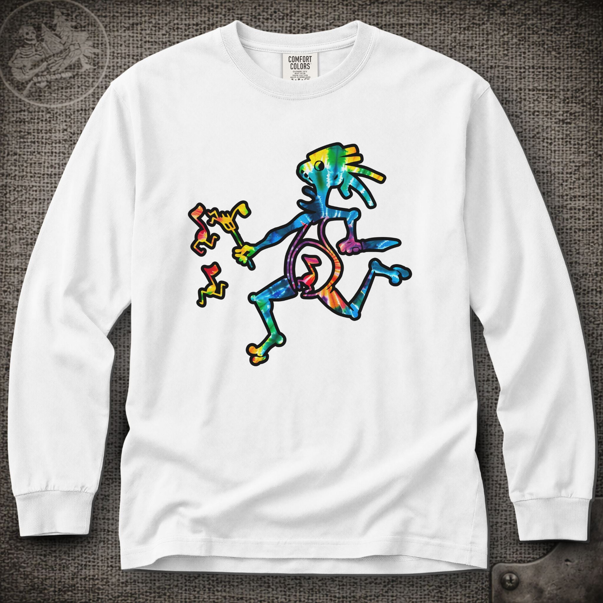 Tie-Dye Note Eater  | Widespread Panic Shakedown Lot Style Long Sleeve Tee
