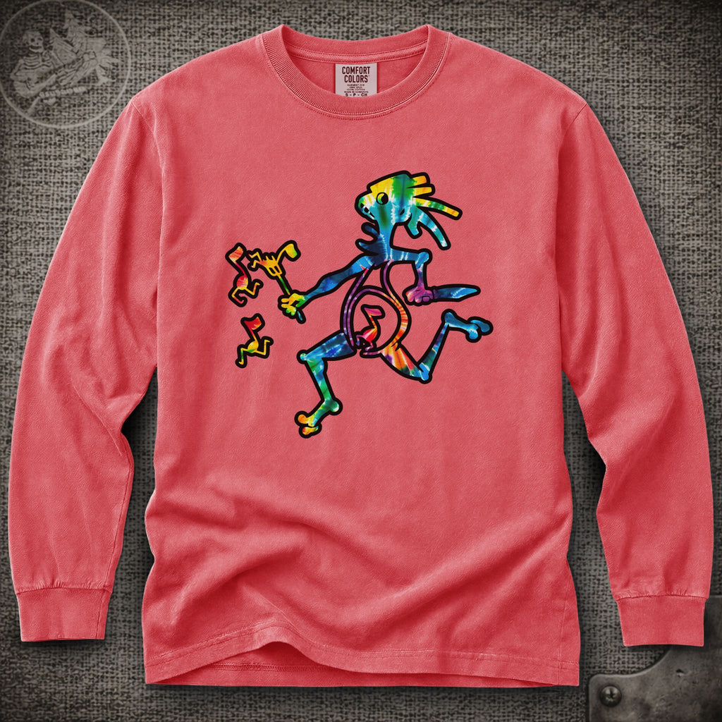 Tie-Dye Note Eater  | Widespread Panic Shakedown Lot Style Long Sleeve Tee