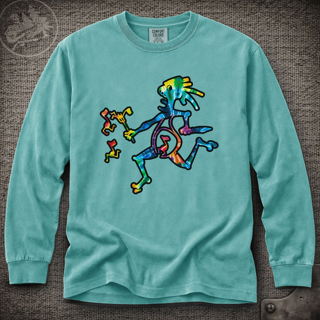 Tie-Dye Note Eater  | Widespread Panic Shakedown Lot Style Long Sleeve Tee