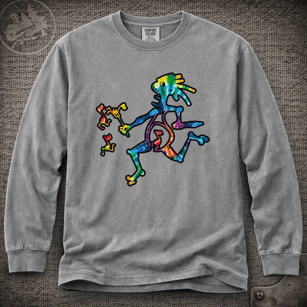 Tie-Dye Note Eater  | Widespread Panic Shakedown Lot Style Long Sleeve Tee