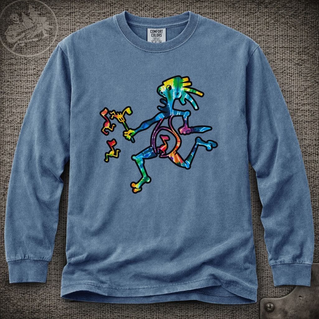 Tie-Dye Note Eater  | Widespread Panic Shakedown Lot Style Long Sleeve Tee