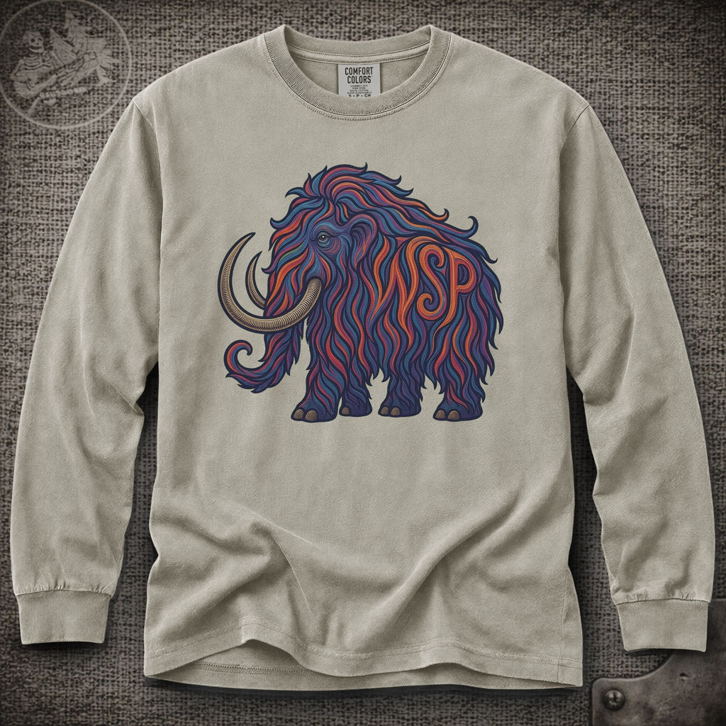 Big Wooly Mammoth  | Widespread Panic Shakedown Lot Style Long Sleeve Tee