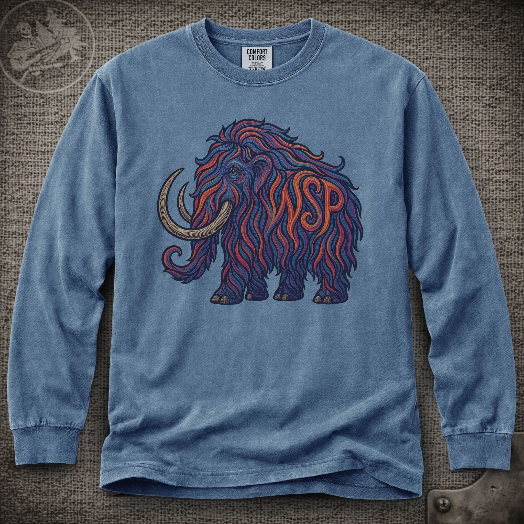 Big Wooly Mammoth  | Widespread Panic Shakedown Lot Style Long Sleeve Tee