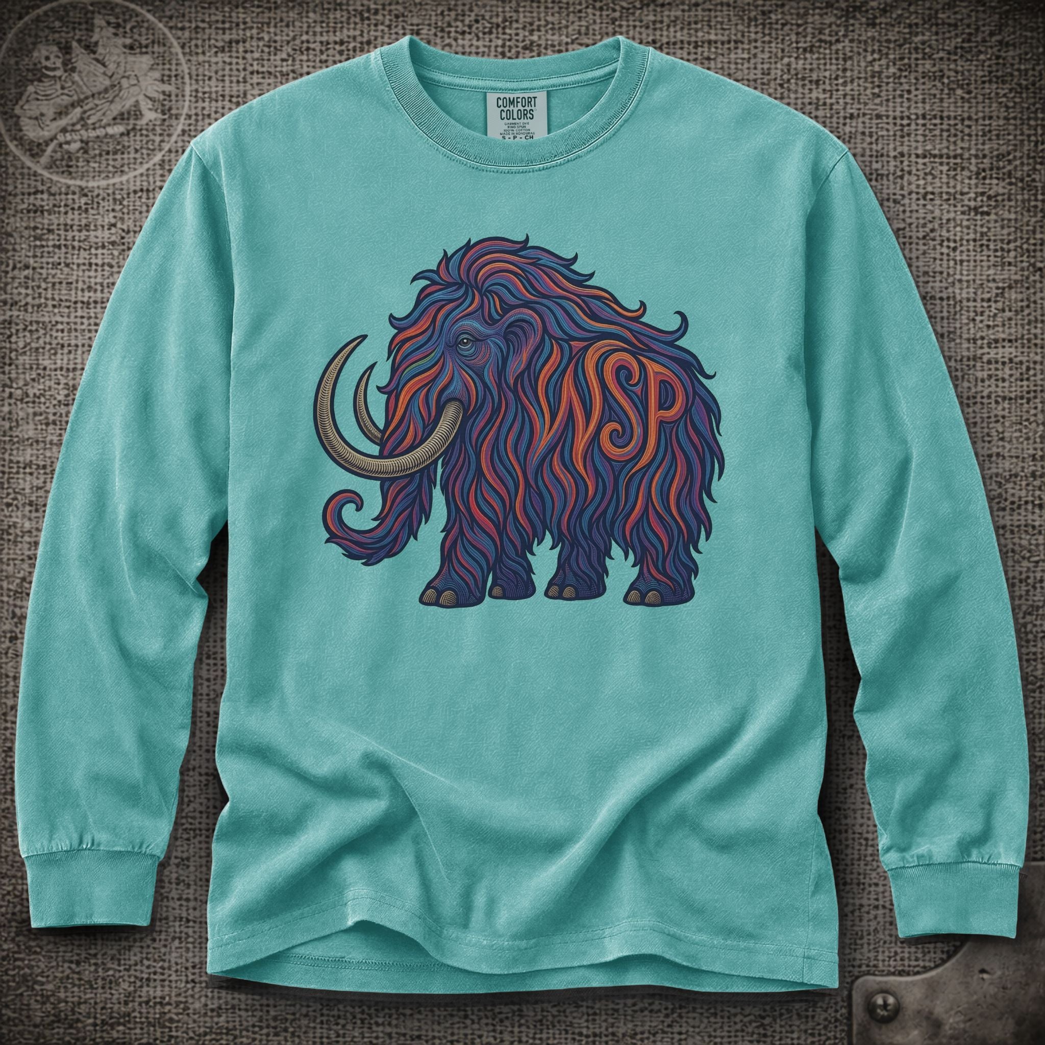 Big Wooly Mammoth  | Widespread Panic Shakedown Lot Style Long Sleeve Tee
