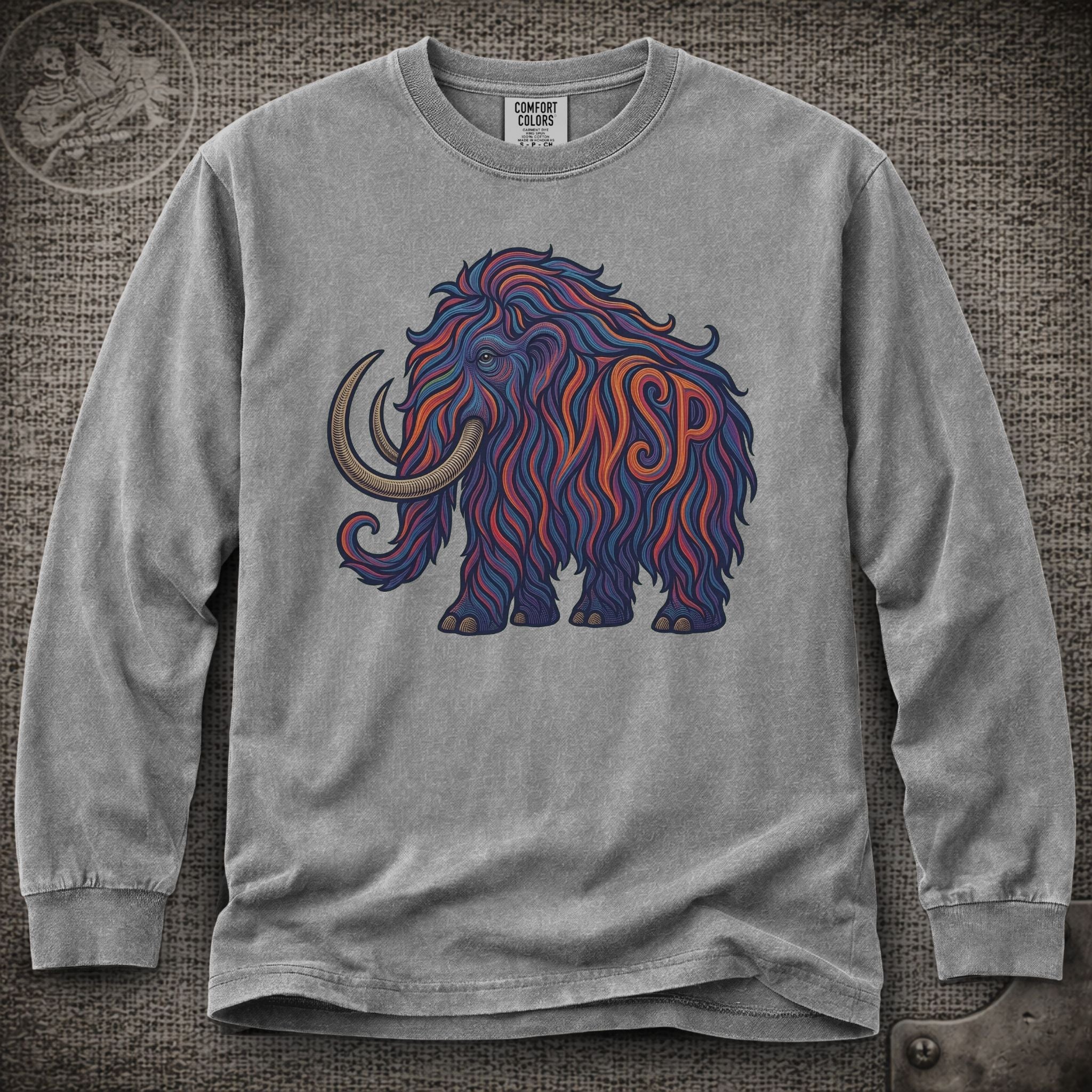 Big Wooly Mammoth  | Widespread Panic Shakedown Lot Style Long Sleeve Tee