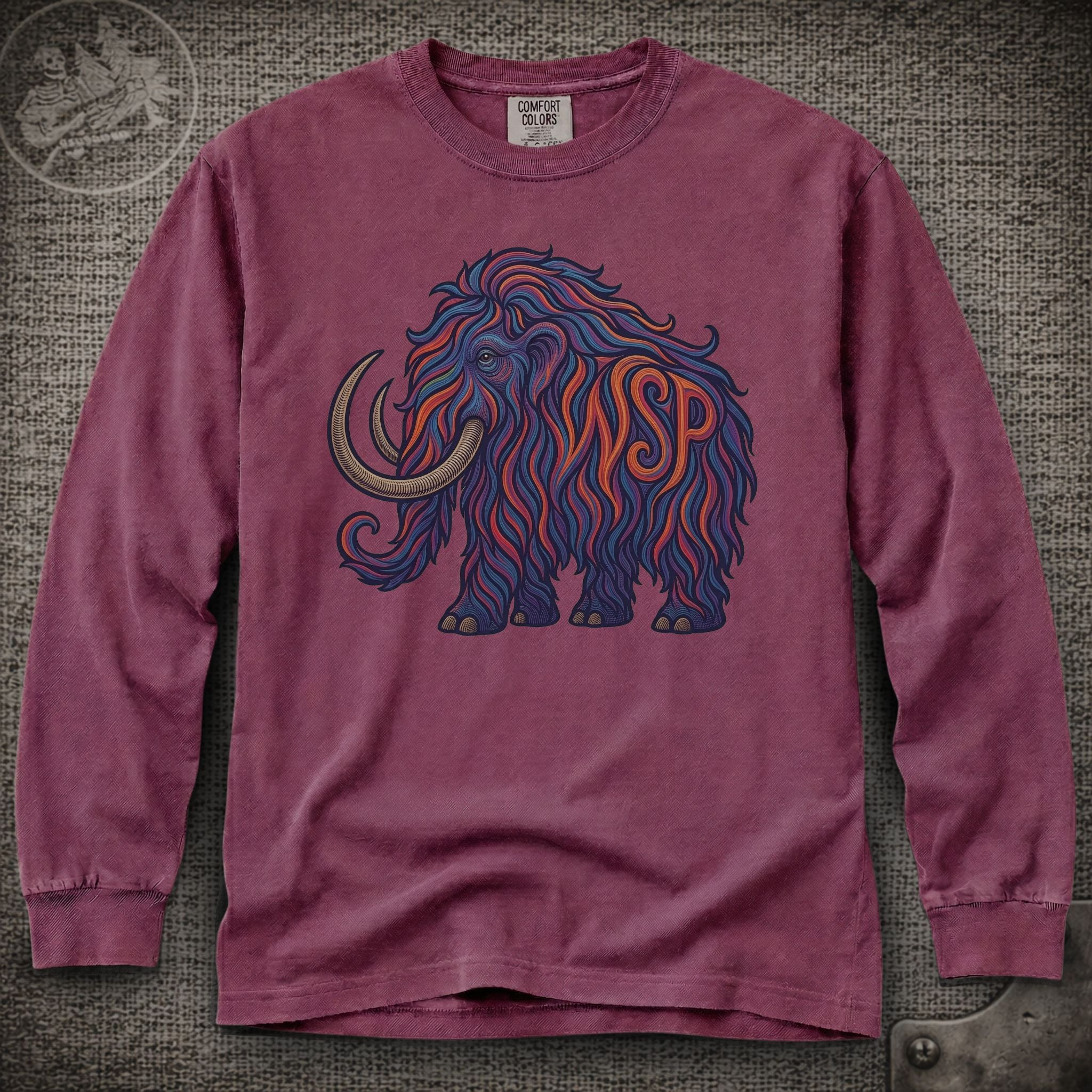 Big Wooly Mammoth  | Widespread Panic Shakedown Lot Style Long Sleeve Tee